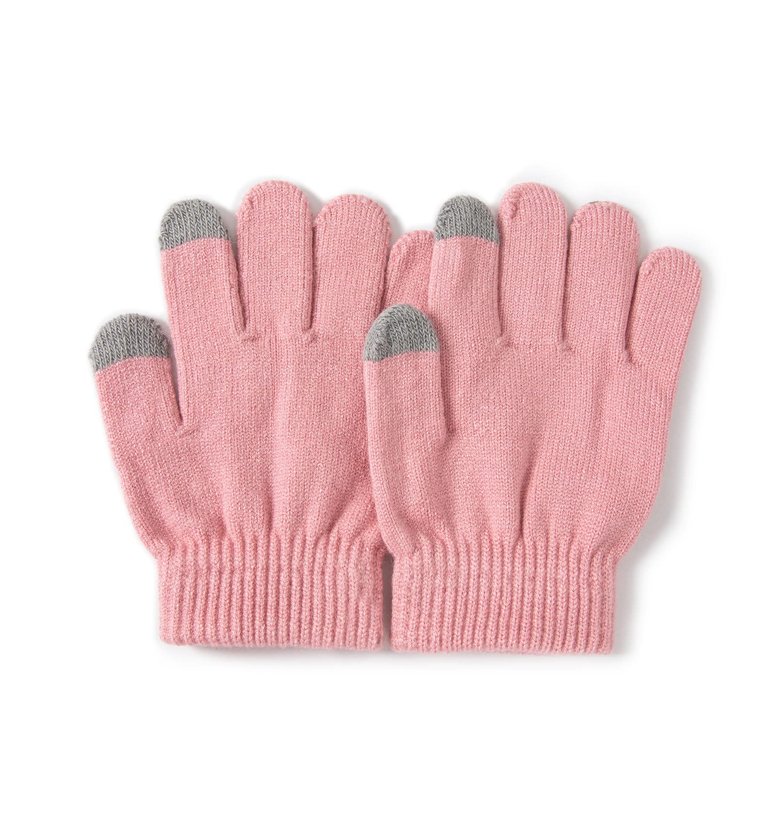 Lallier 3-teiliges Kinder-Set mit Mütze, Schal und Schneehandschuhen, Winter Strickmütze, warme, weiche Pom-Pom Mütze für Jungen, Mädchen und Kleinkinder