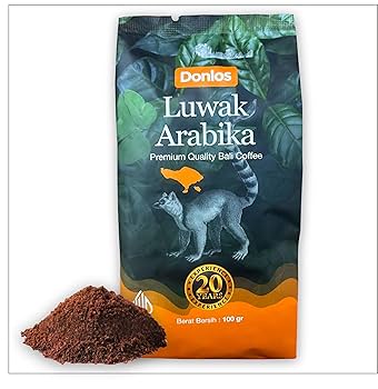 ジャコウネココーヒー粉 Luwak coffee 100gx3インドネシア Amazon | Donlos Coffee コピルアク 100g 粉 パウダー
