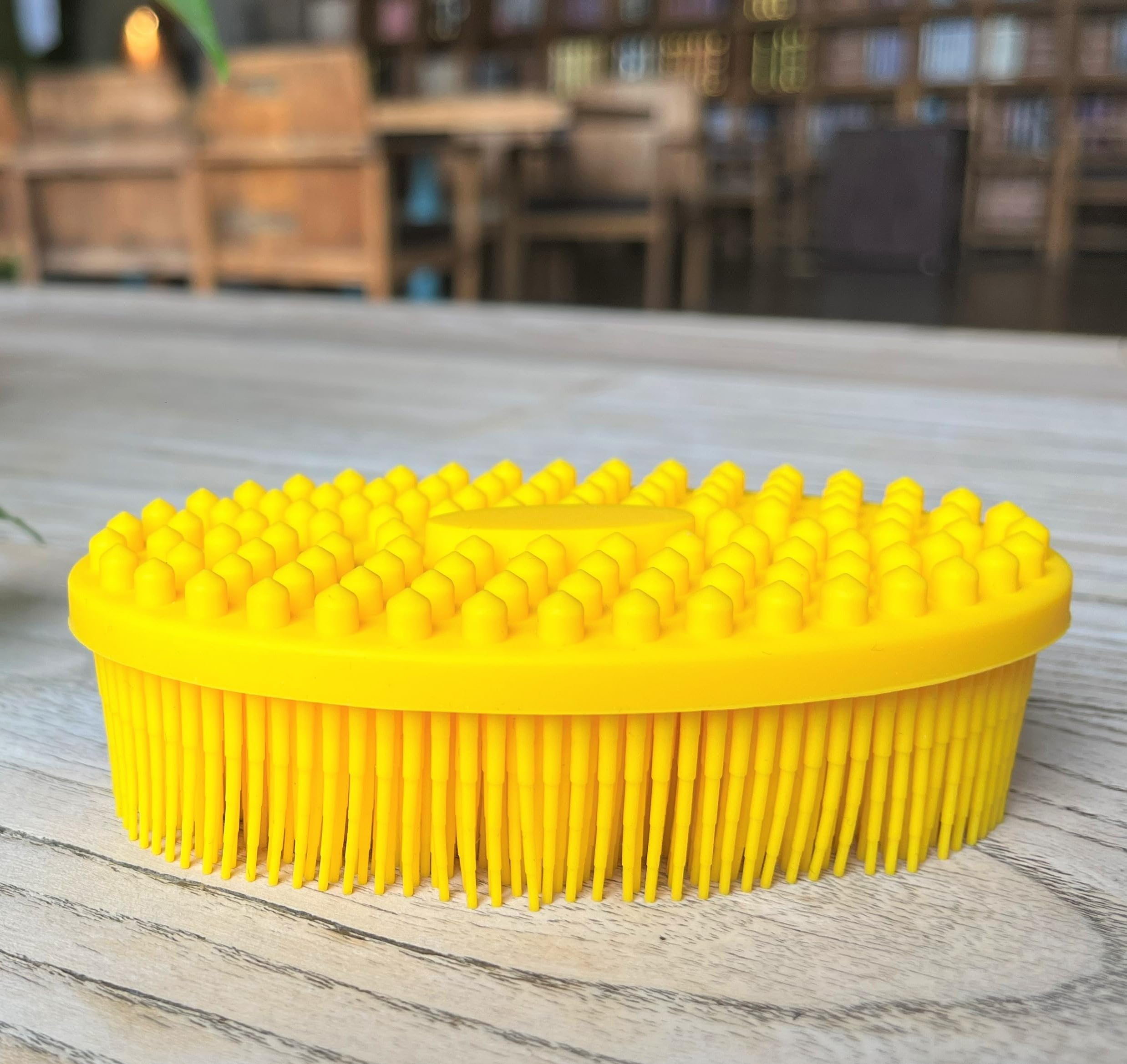 Premium Sensory Brush for Kids or Autism,Soft Silicone Body Scrubber,2 in 1 Sensory Room Occupational Therapy Brushes,Silicone Loofah,Pet Shower Brush Bath Brush Shampoo Brush