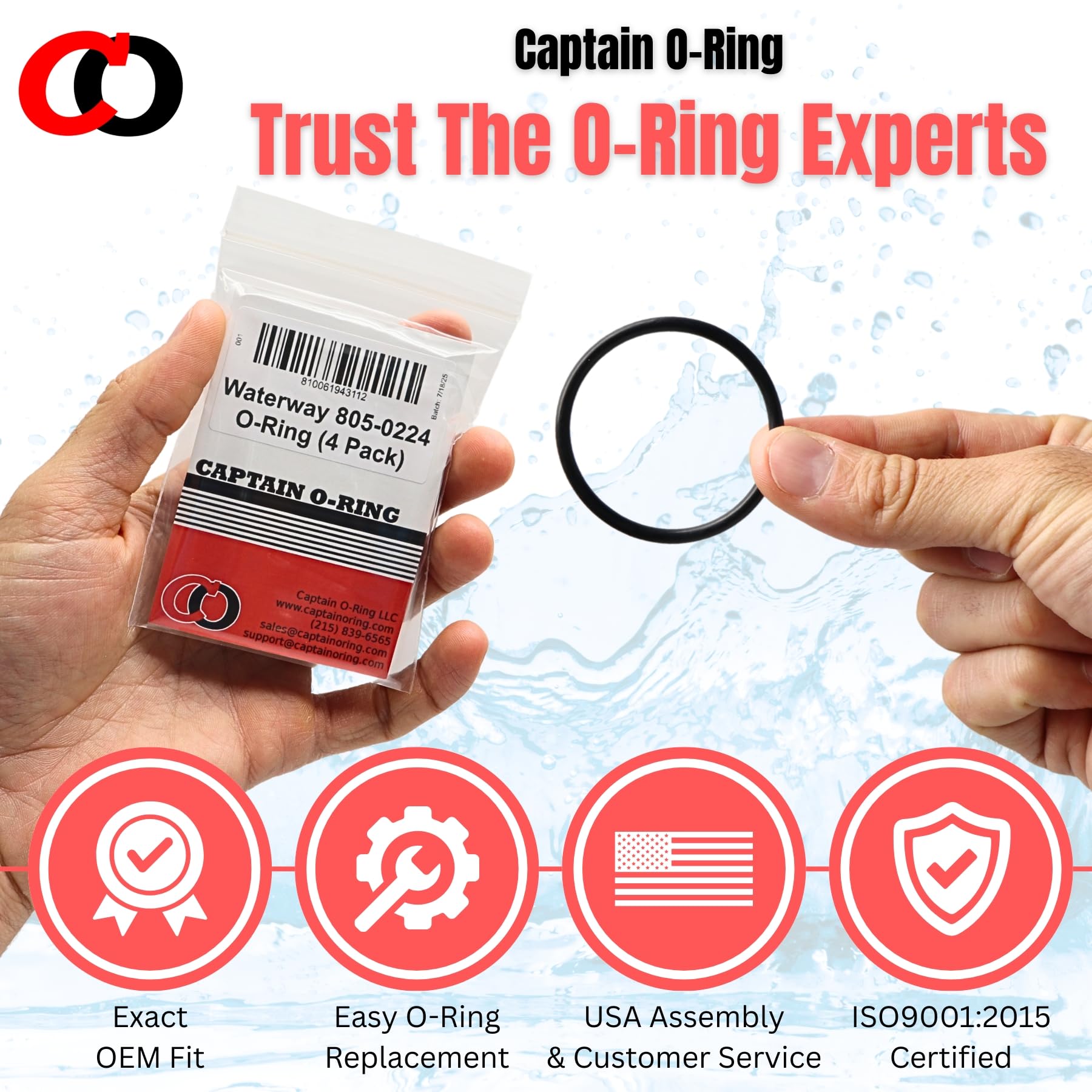 Amazon.com: Captain O-Ring – Replacement 805-0224 Union 1.5