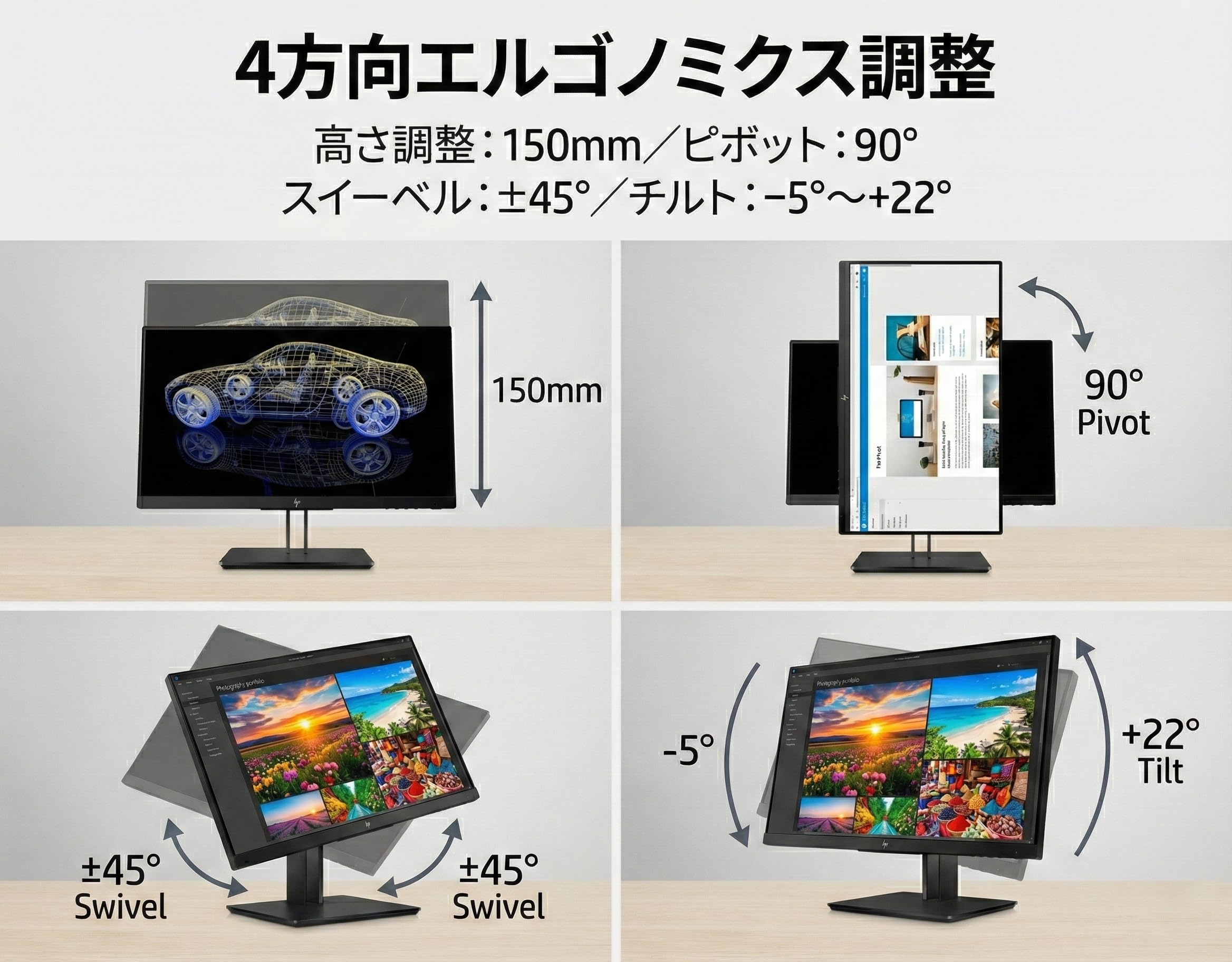 Amazon.co.jp: 【整備済み品】 HP Z23n G2 23インチ IPS液晶モニター