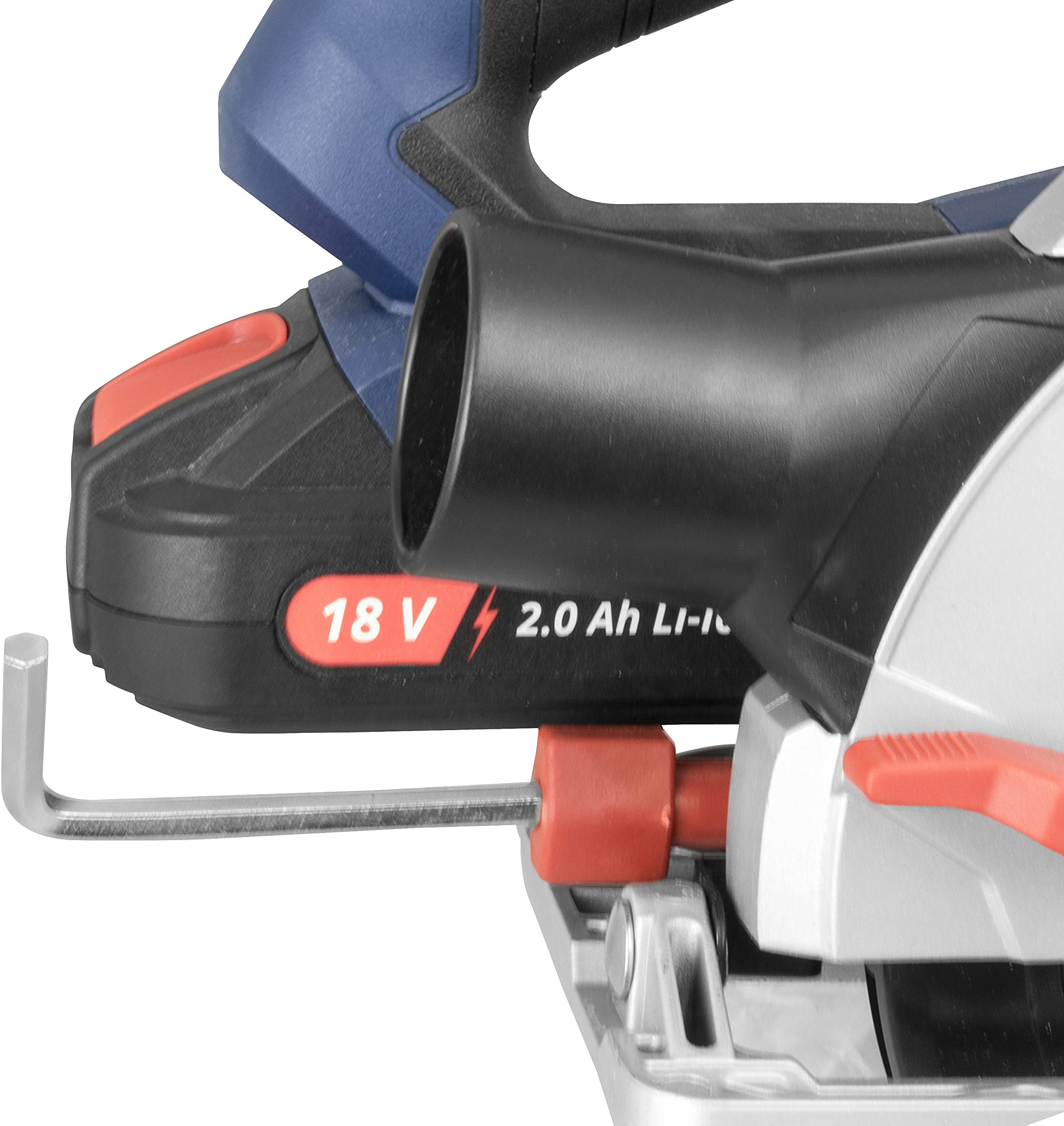 Güde 58517 Akku Kreissäge KS 18-0 (18V, Magnesium Schutzhaube, Schnittleistung 48mm bei 90°, 1500 Sägeblatt, Softgrip)