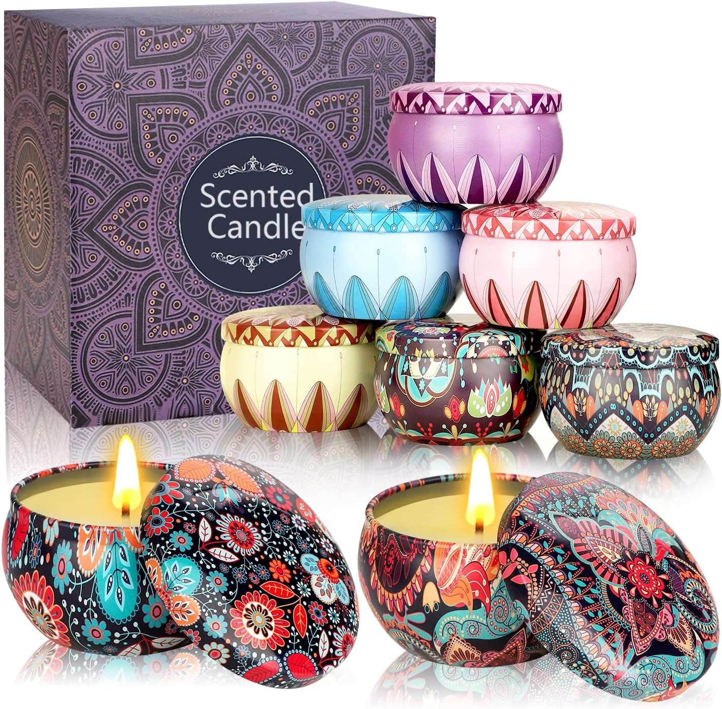 Funny Fried Chicken Shaped Soy Wax Candles - Lemon Scented Gift Set Of 4