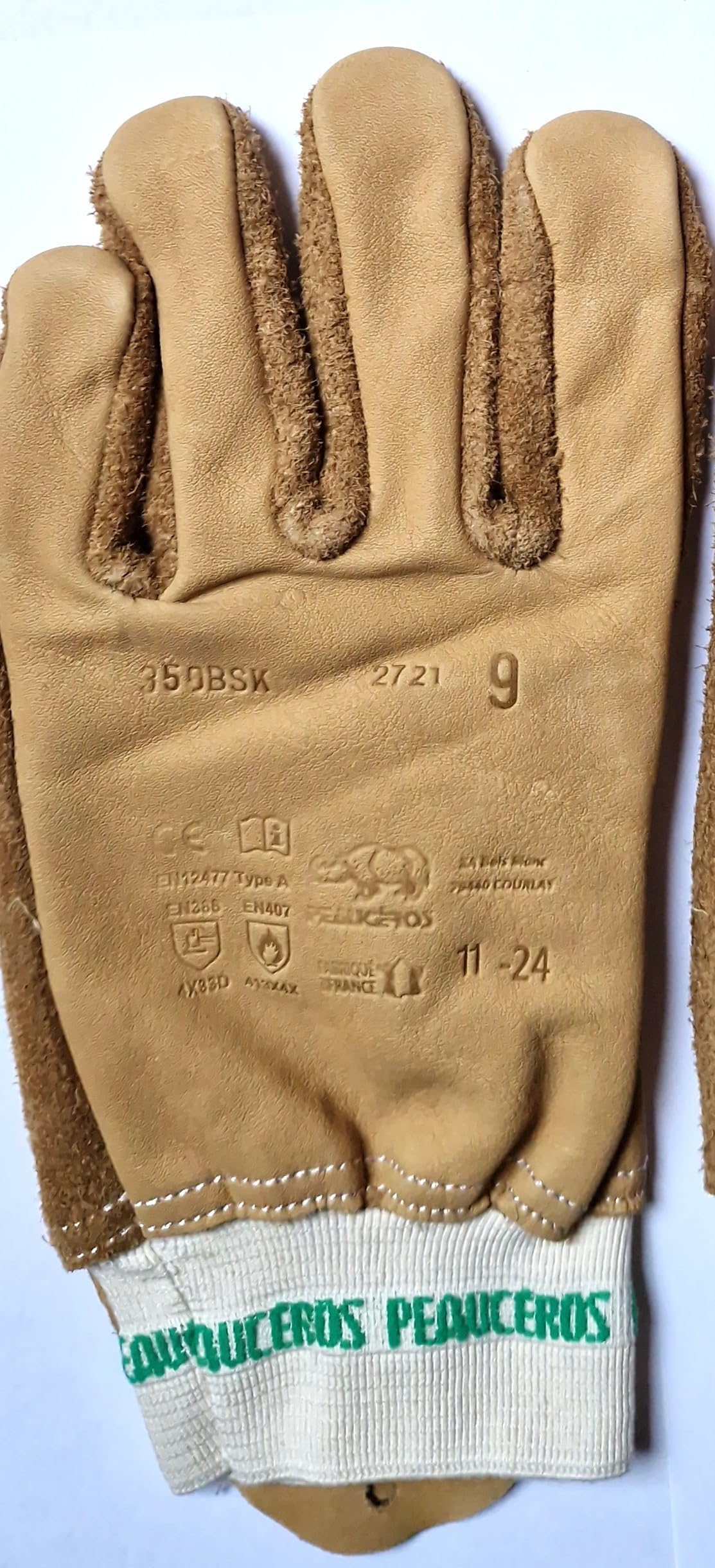 Guanti ANTITAGLIO in Pelle - Fodera in KEVLAR per Protezione da Spine, Rovi, Attrezzi Affilati - Giardinaggio, Industria e Fai-da-te - Manipolazione di Filo Spinato - Certificato DPI Cat 2