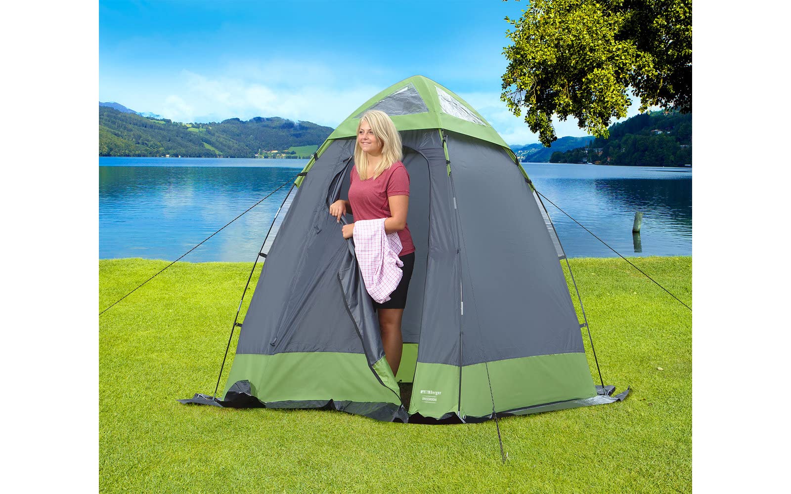 Berger Universal Umkleidekabine Strand, Toiöettenzelt, Lagerraum, Camping Duschzelt