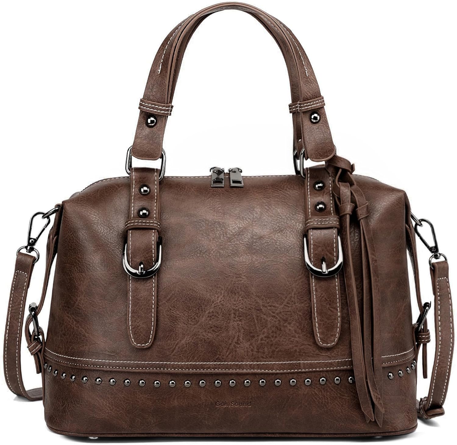 crossbody bags for women，Top-handle bag Handbags Doctor Bag Shoulder bag with Adjustable Shoulder Straps
