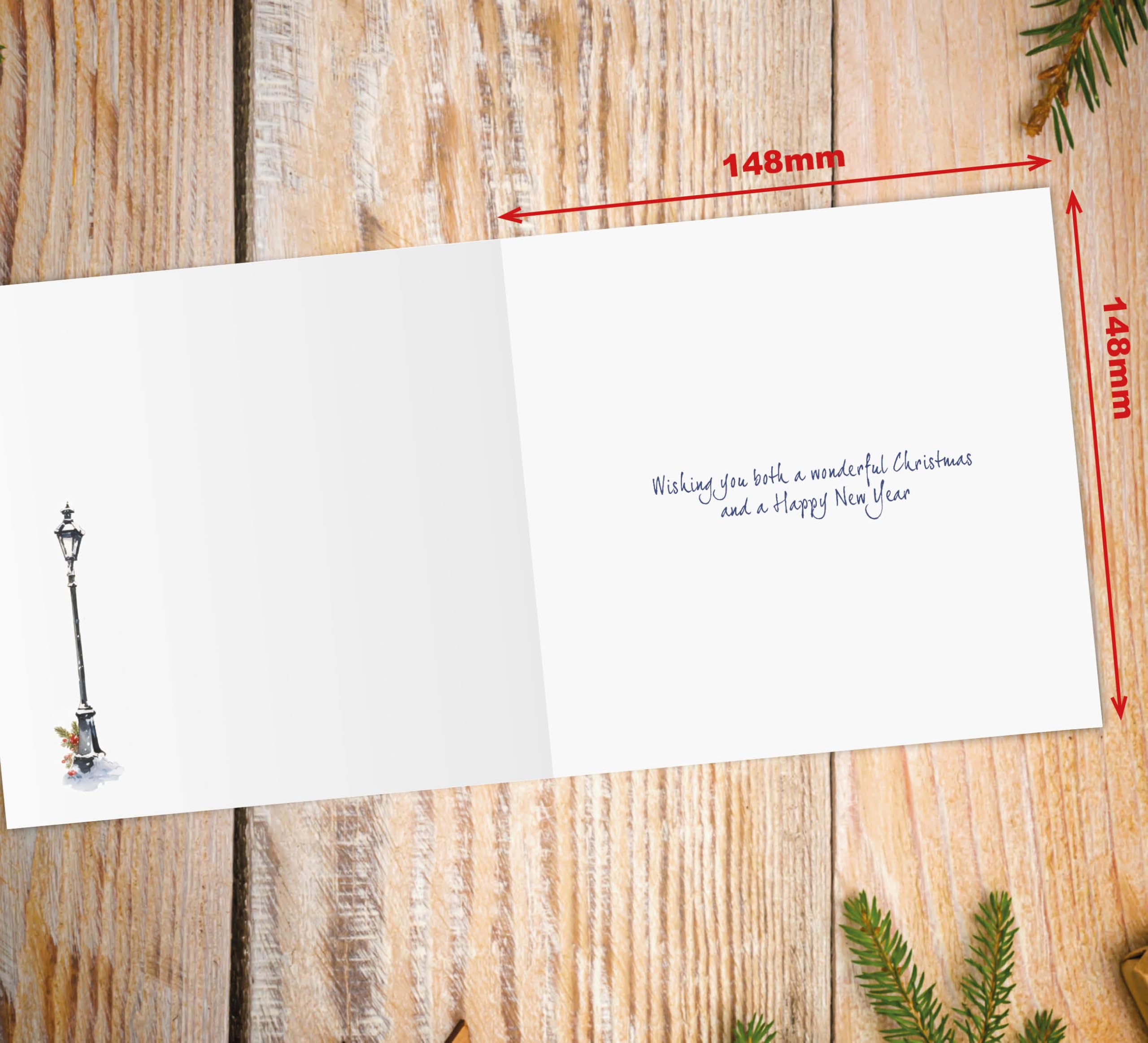 Loving MERRY CHRISTMAS Card FOR MOM & DAD, Snowmen Tree By Bella - View #7