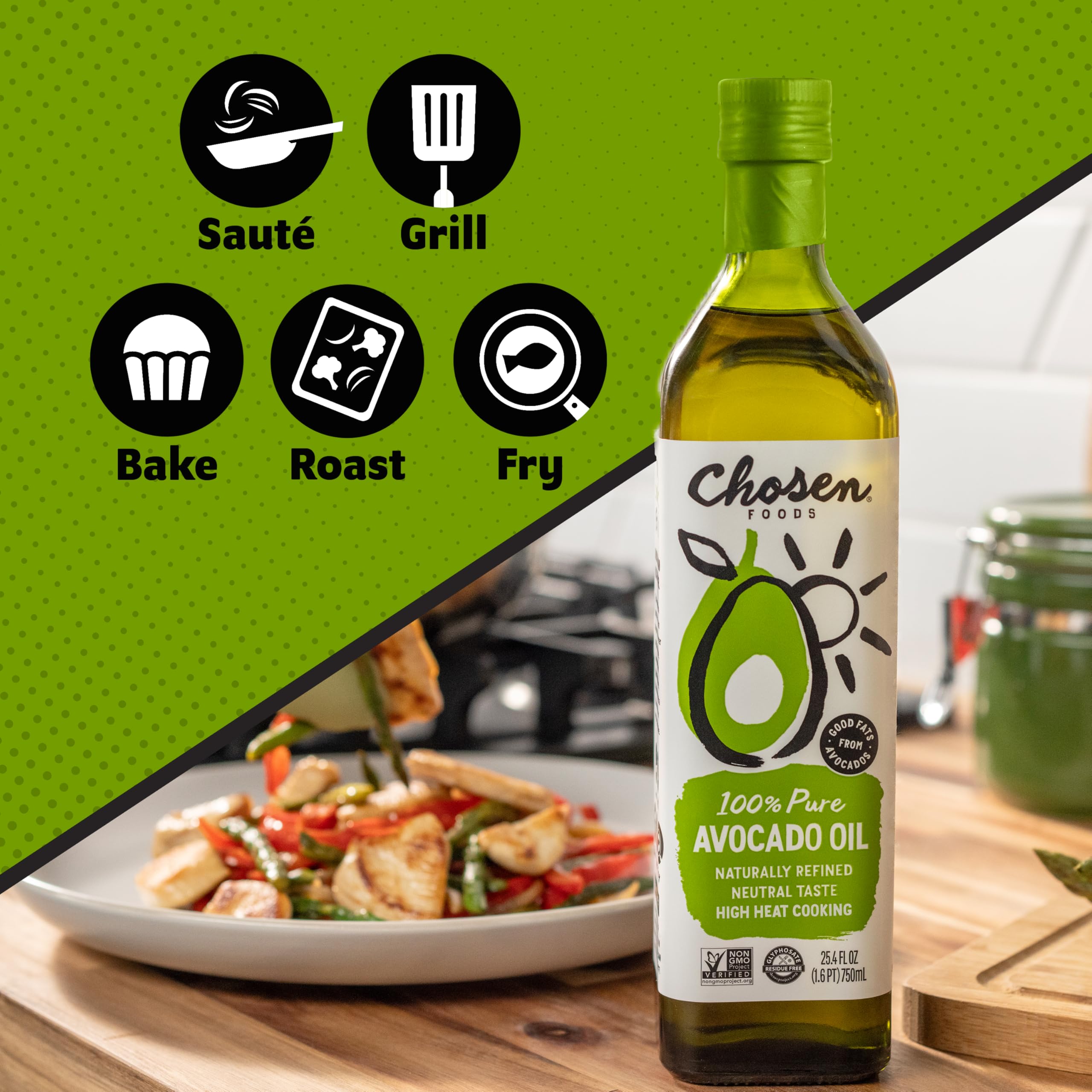 Chosen Foods - 100% Pure aceite de aguacate - 16.9 oz. fl.