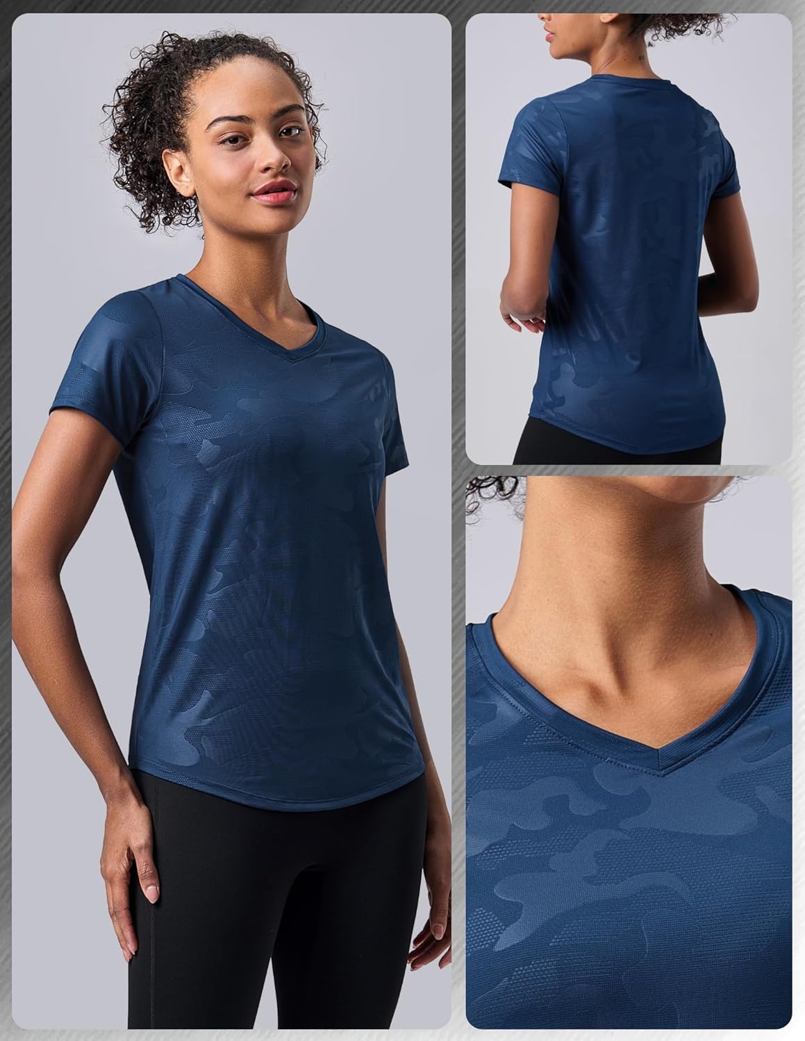 5 Pack: Women's Dry Fit Short Sleeve T Shirts, Athletic Workout Tee Tops for Gym Yoga Running - Image 6