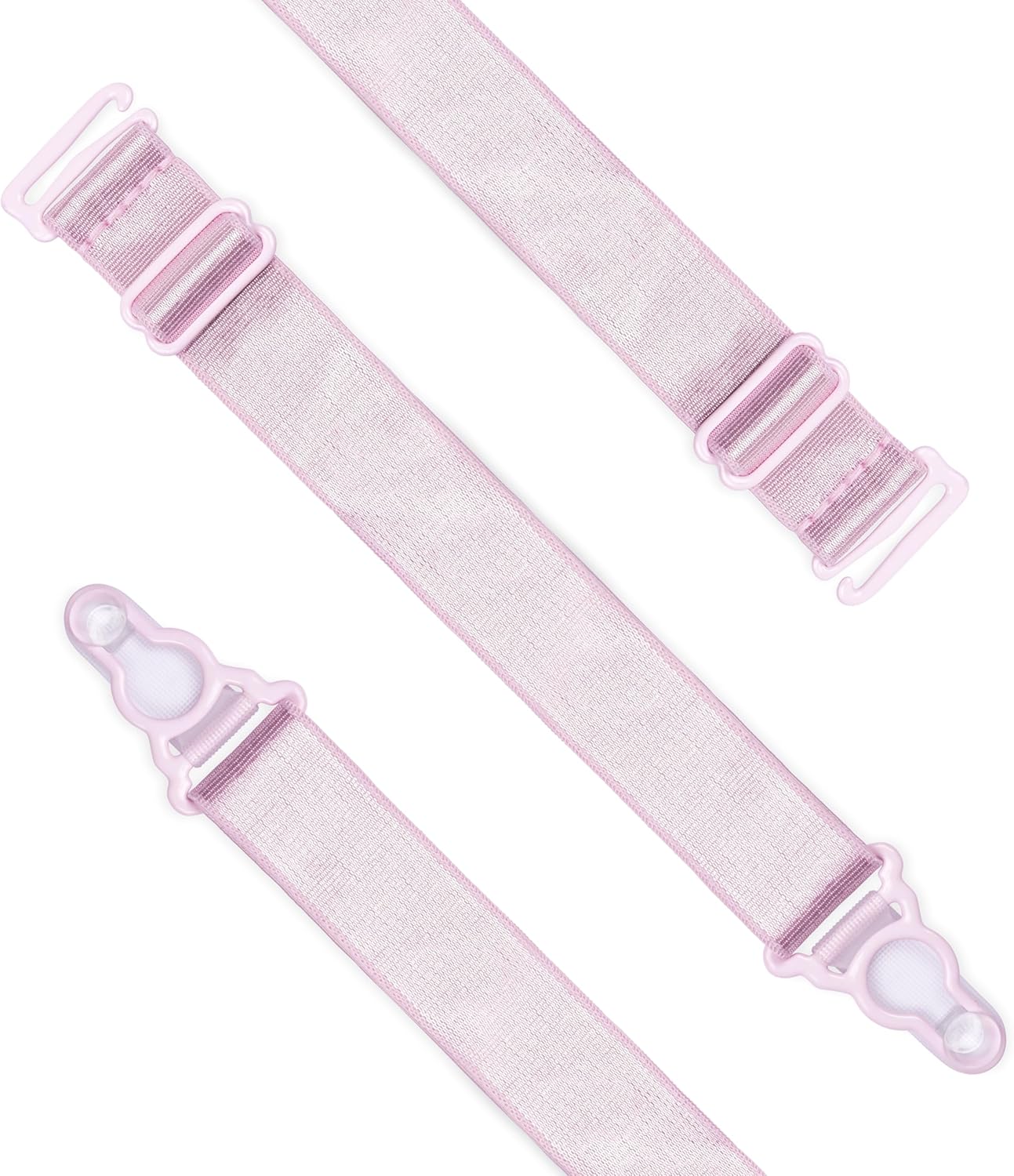 Satini Adjustable Metallic Clip Wide Suspender Belt Lingerie Straps - Image 4