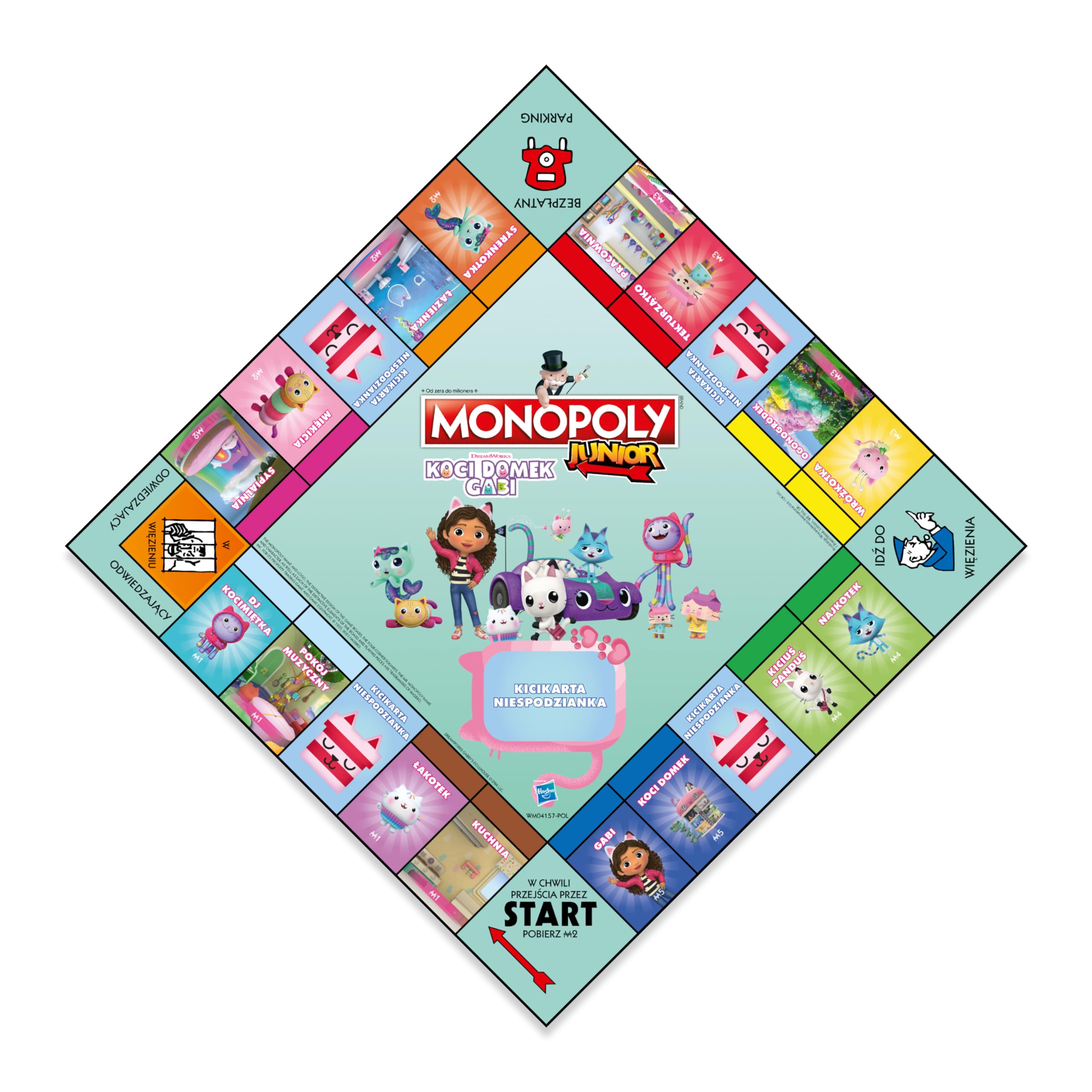 MONOPOLY - Juego de mesa Cat House Gabi edición familiar para 2-4 jugadores para niños y adultos, juegos de mesa para niños a partir de 5 años, regalo perfecto para niños y adultos