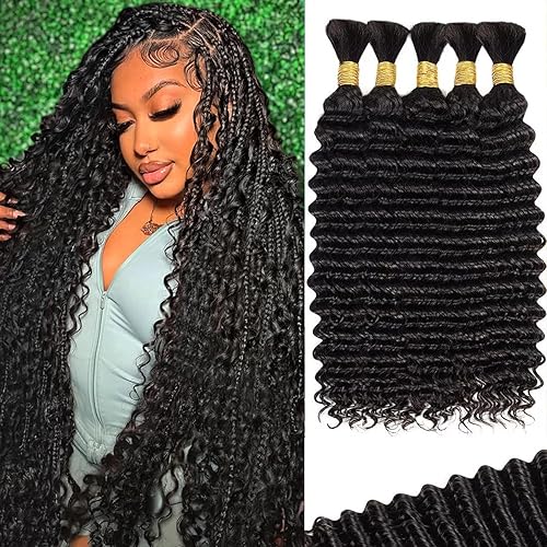 Human Braiding Hair for Boho Braids 200g 16 Inch Deep