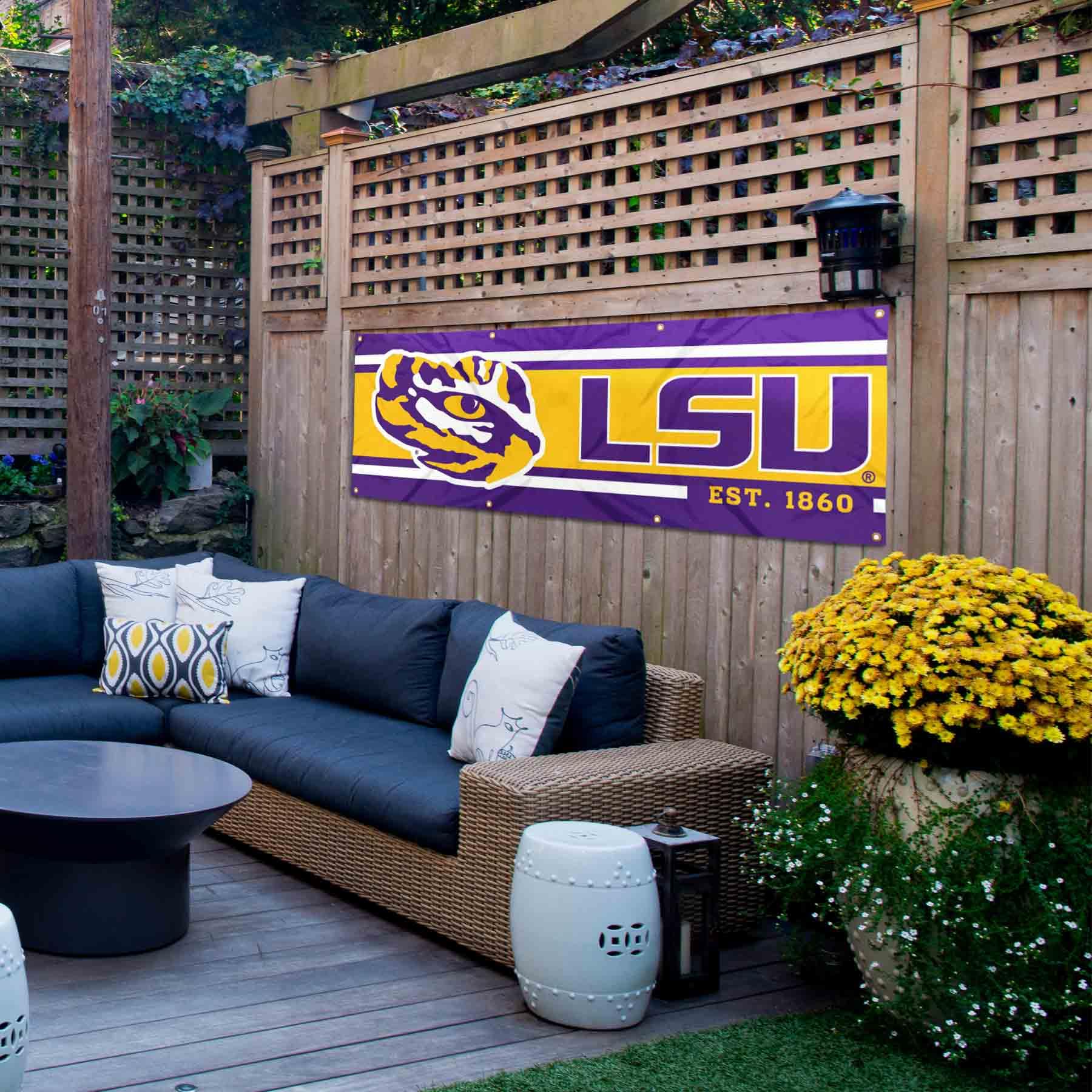 Louisiana State LSU Tigers Large 2x6 Foot Banner : Sports & Outdoors