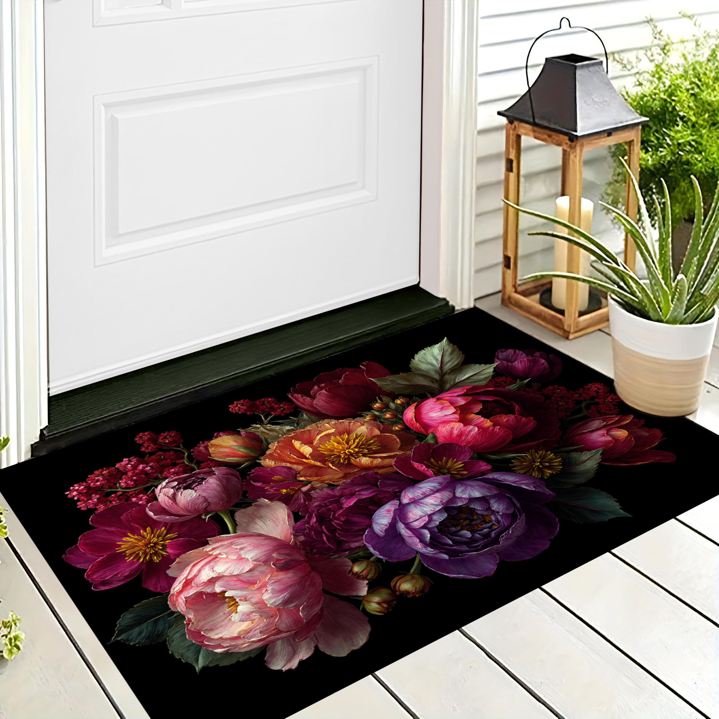 Paillasson entrée antidérapant et grand tapis lavable pour sécuriser le couloir