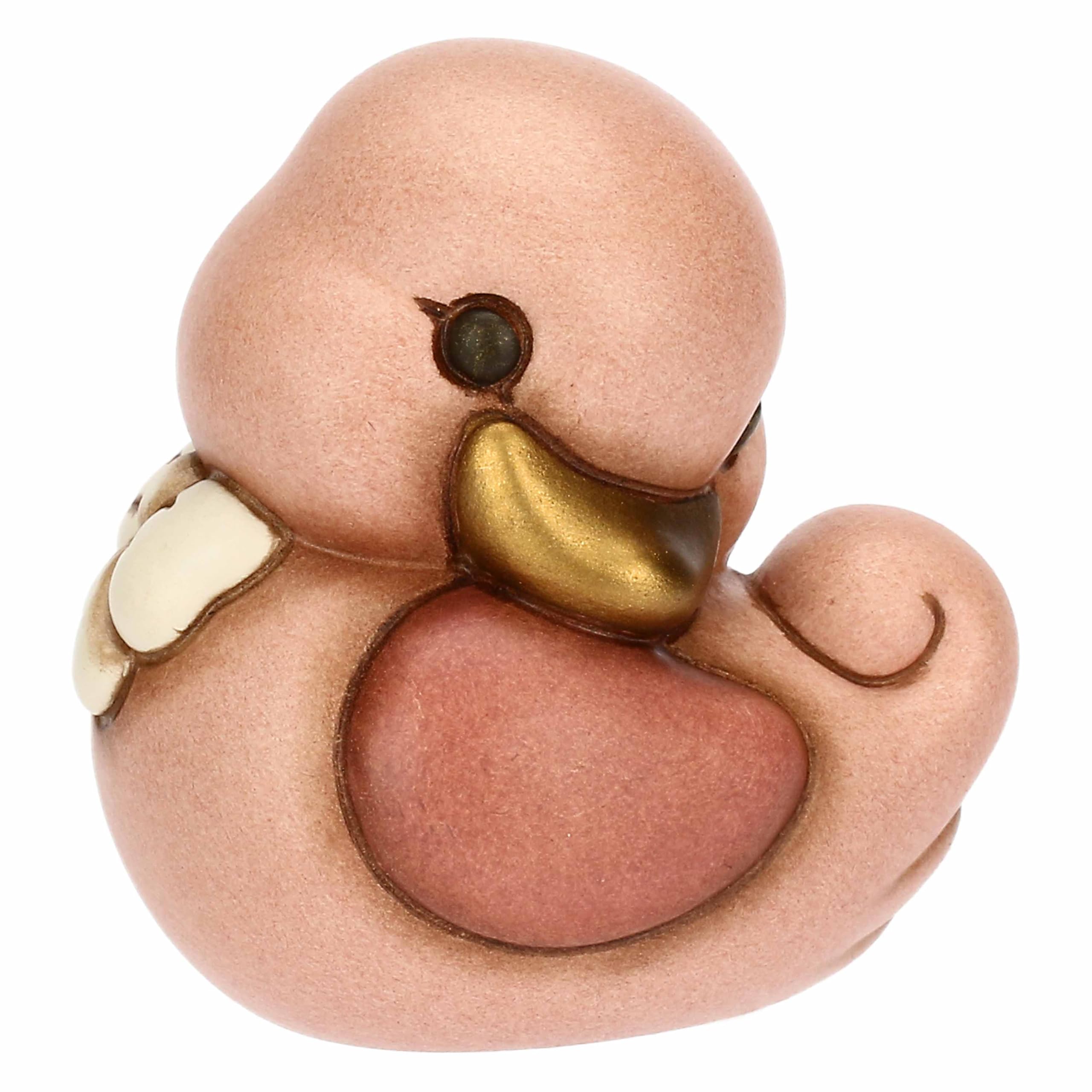 THUN - Pink Duck - Ceramic - Favour Collection - 5 x 4.3 x 5 cm