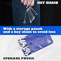 Vista 4 de Juego de mini llaves métricas de 0.157 in, 10 piezas, acero de alto carbono, cromado