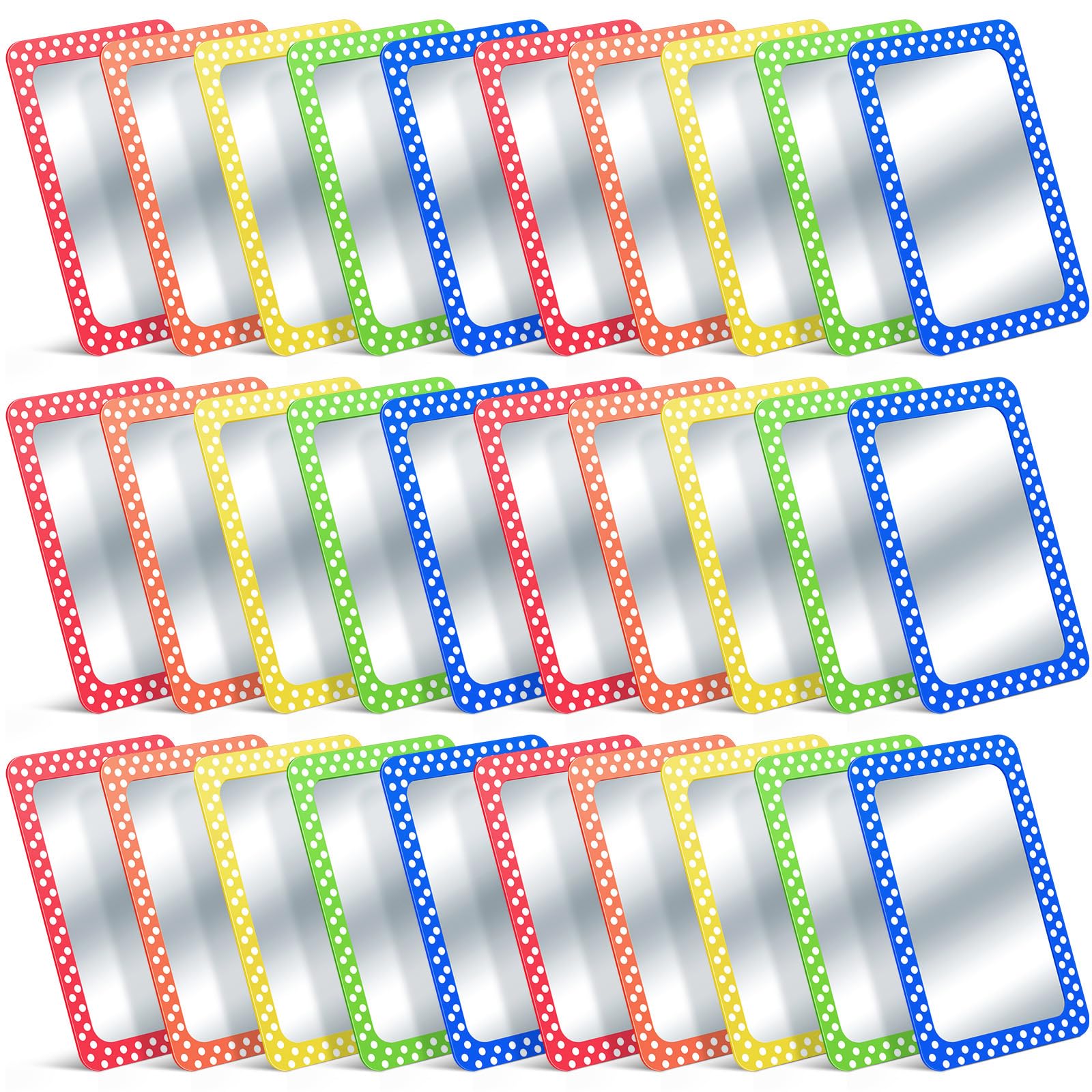 Miroirs incassables enfants Dandat 10x15 cm lot de 30 pour loisirs créatifs