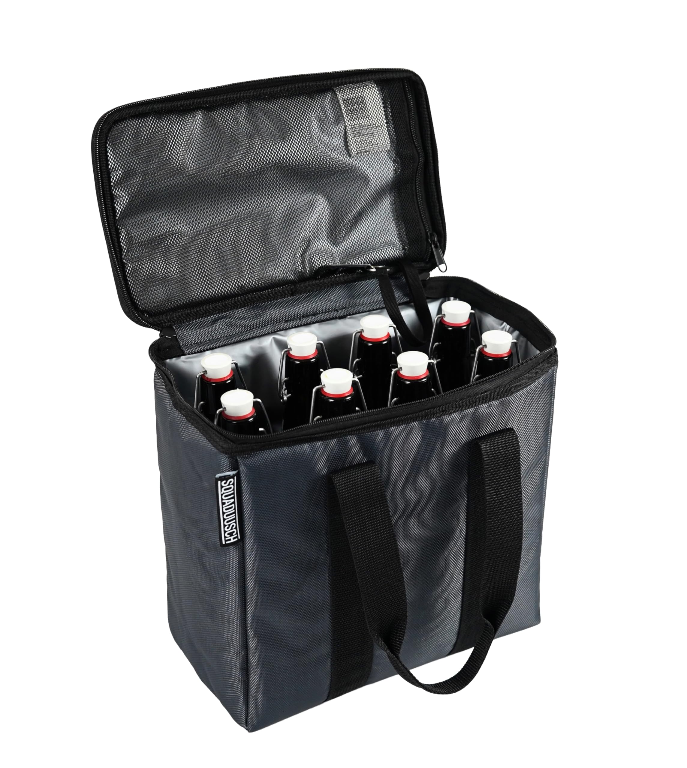 BIERKUMPEL - Kühltasche für Bierflaschen und Bierdosen – Faltbare, isolierte Thermotasche für Getränke – leicht & robust – ideal für Grillen, Party, Festival & Camping