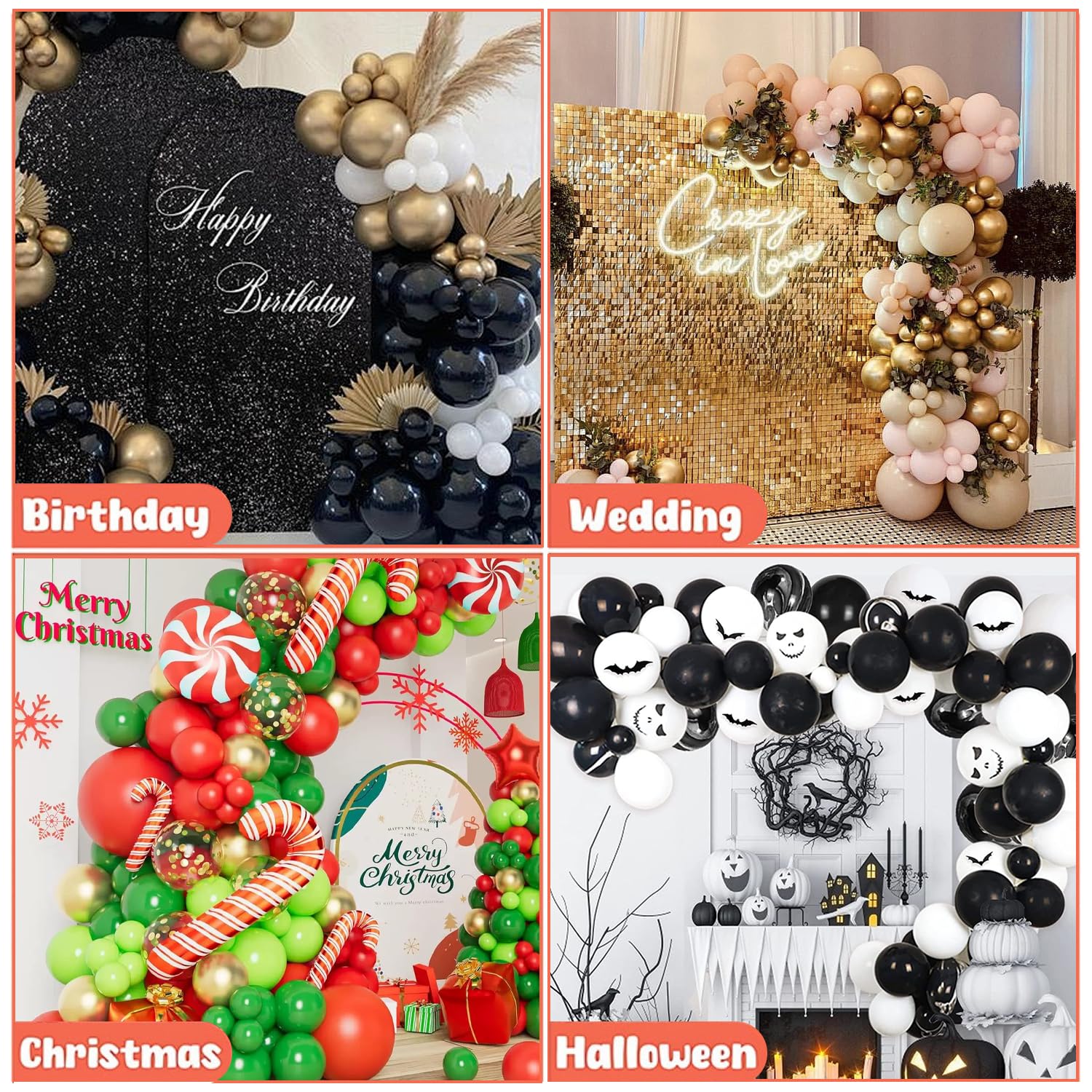 Ballonbogen-Ständer-Set, Partyzubehör, 2,5 m und 1,5 m, halber Bogen-Ballonständer mit Wasserfüllbeutel, frei biegbarer Ballonhalter für Hochzeit, Babyparty, Geburtstag, Party-Dekorationen, Gold