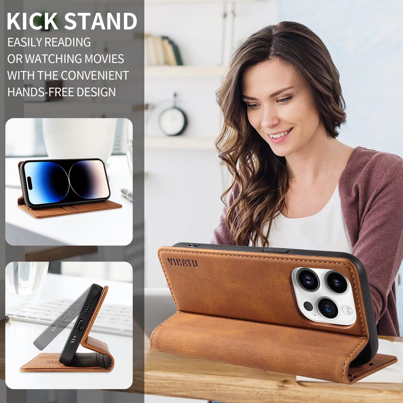 Xinyunew Cover Per Xiaomi Redmi Note 13 5G,Flip Caso In PU Pelle Premium Portafoglio Custodia[Protezione Completa][Kickstand][Slot Per Schede][Chiusura Magnetica] - Purple