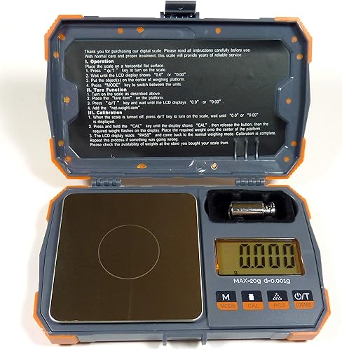 Báscula digital de bolsillo de bolsillo 0.71 oz x 0.00 oz Cal Weight Jewelry Gold Gram Herb Karat