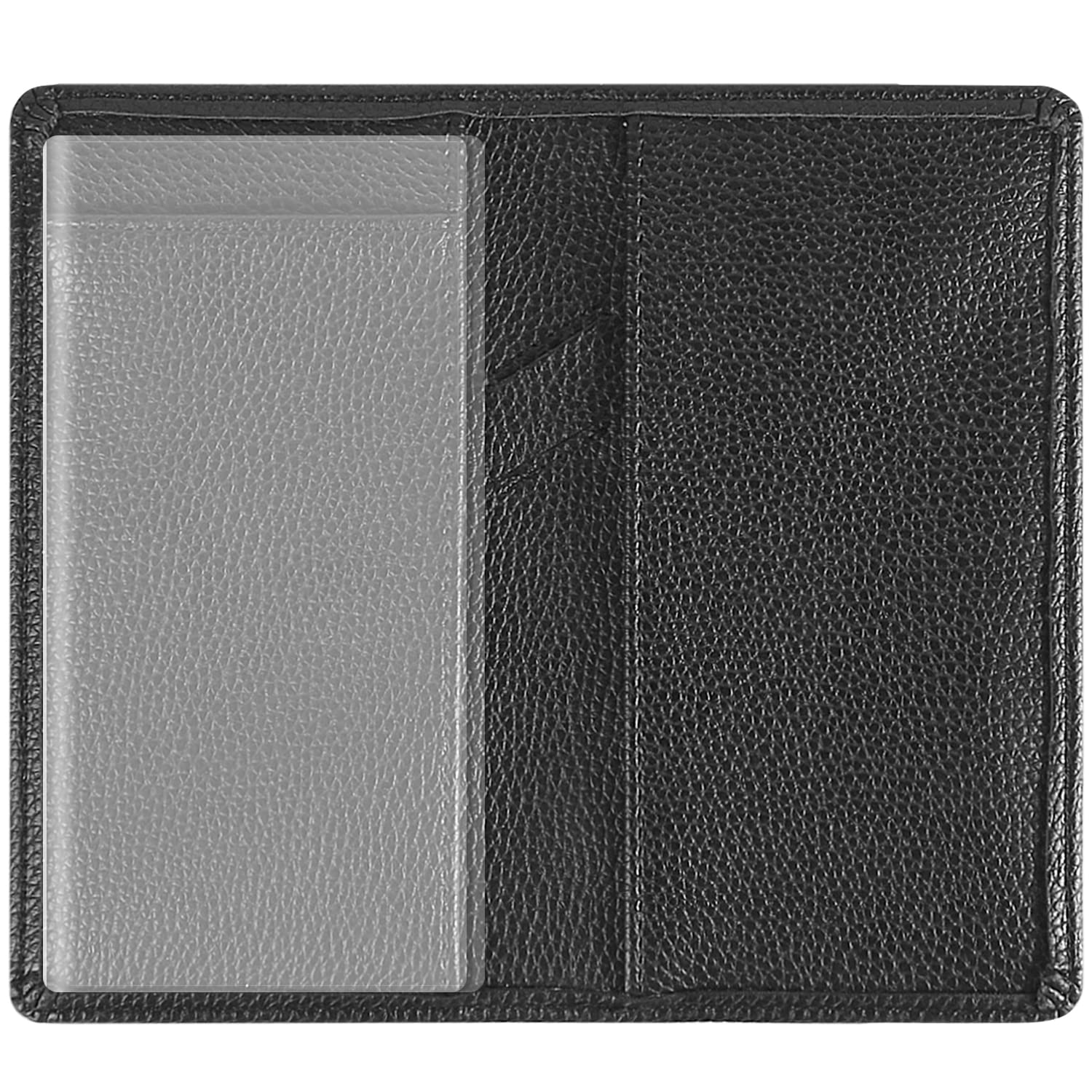 Sanlykate Leather Checkbook Cover for Men and Women, RFID Blocking Check Book Case Card Holder with Free Divider, Standard Register Duplicate Checks