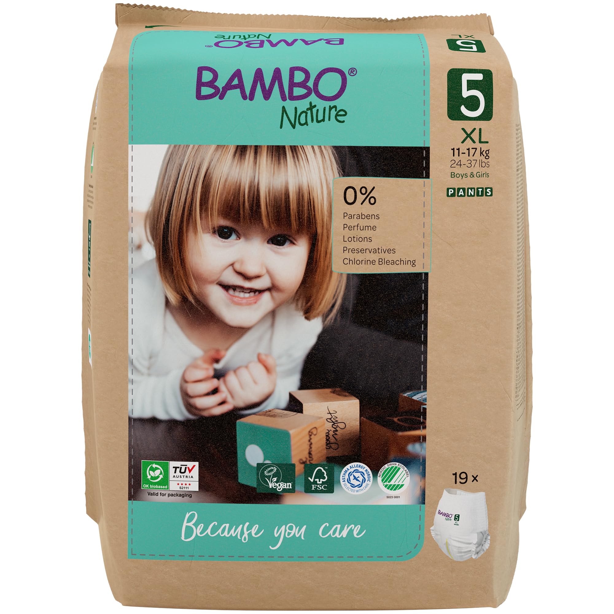 Bambo Nature Pieluchy 5 (12-18 kg) - opakowanie 19 sztuk
