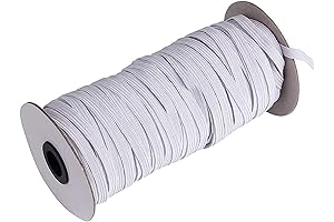 1/4 Inch White Braided Sewing Elastic Cord