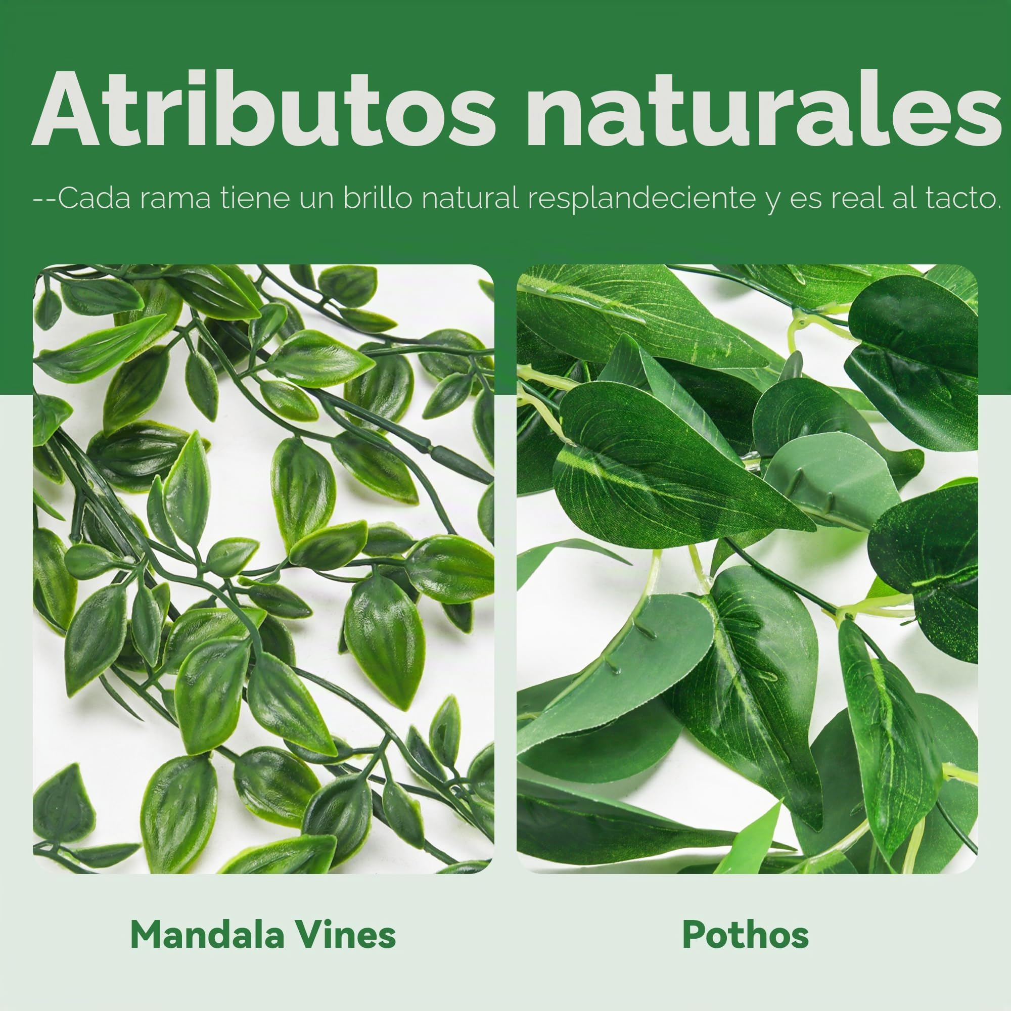 Der Rose 2 piezas de plantas falsas artificiales en maceta colgantes imitación de hiedra para interiores para decoración de baño, estante, pared, estantería