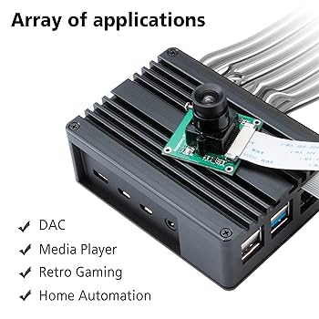 Raspberry Pi 4 4GB RAM model B ケース・ファン付 Amazon | SunFounder Raspberry Pi 4 用のファン ケース,アルミ