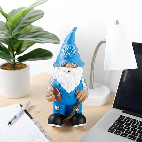 Vista 5 de NFL Resin 11.5" Team Logo Outdoor Garden Statue Gnome