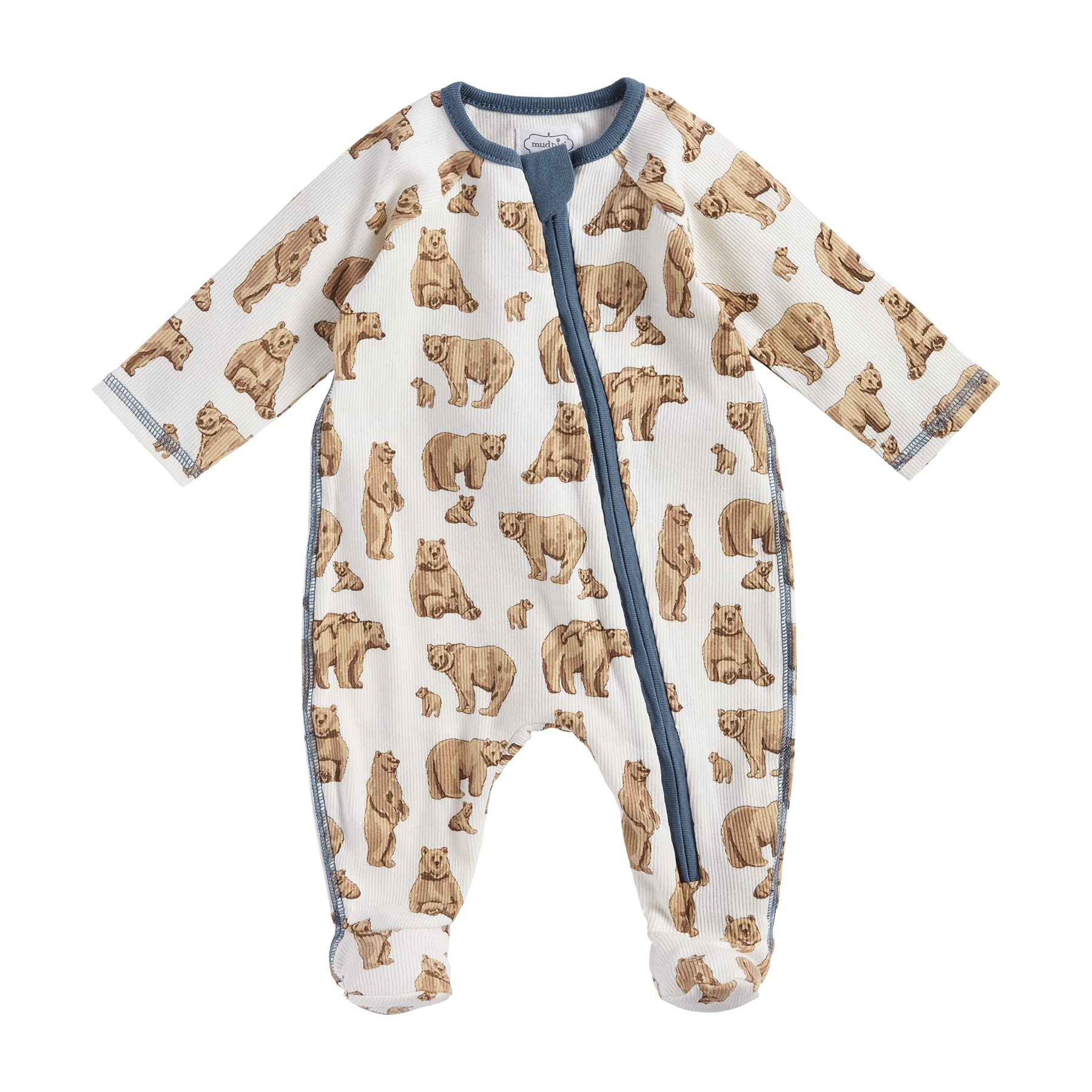 Mud Pie Baby Boys' Bear Print Sleeper, 3-6 Months