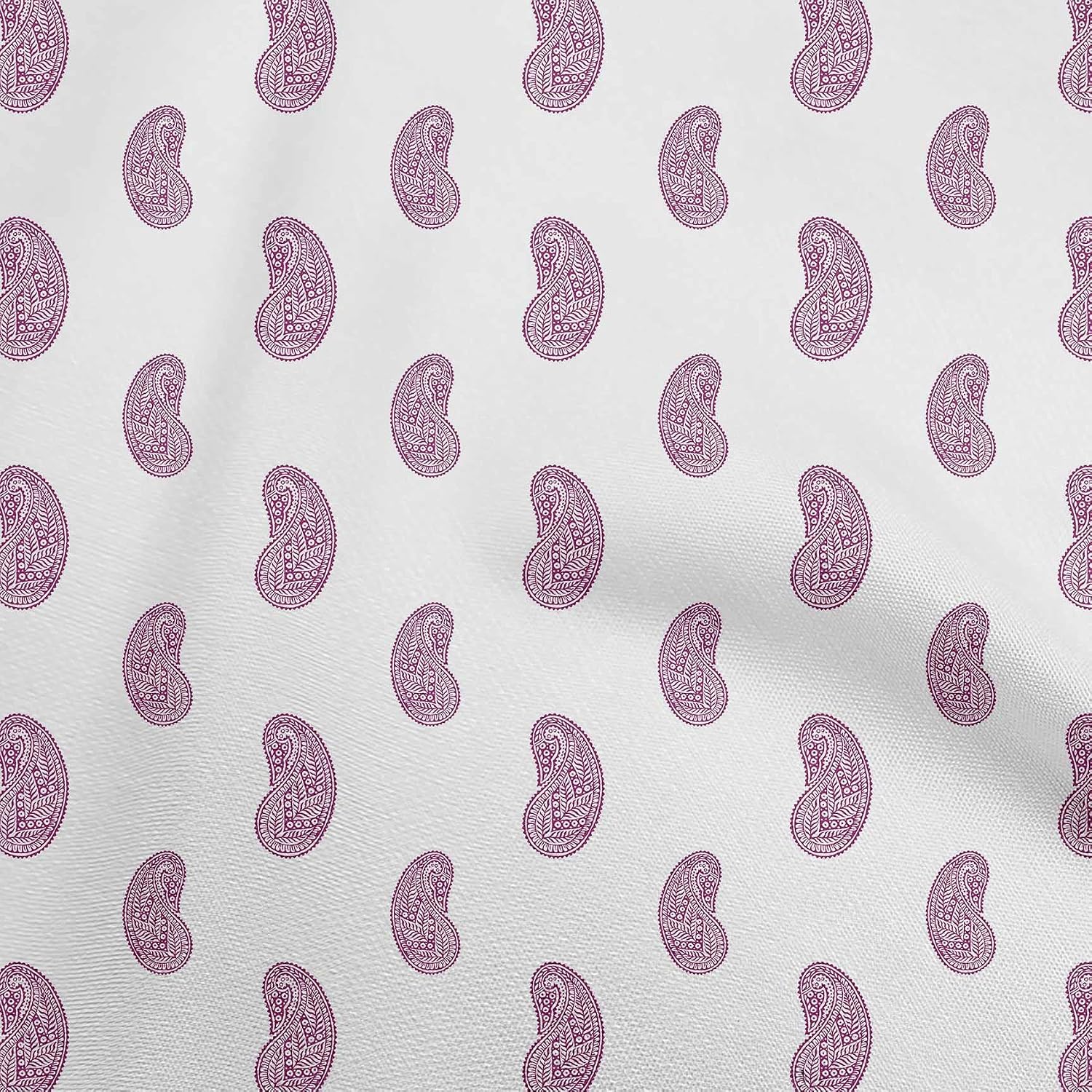 oneOone Cotton Flex Medium Blue Fabric Block Fabric for Sewing Printed Craft Fabric by The Yard 40 Inch Wide-XK