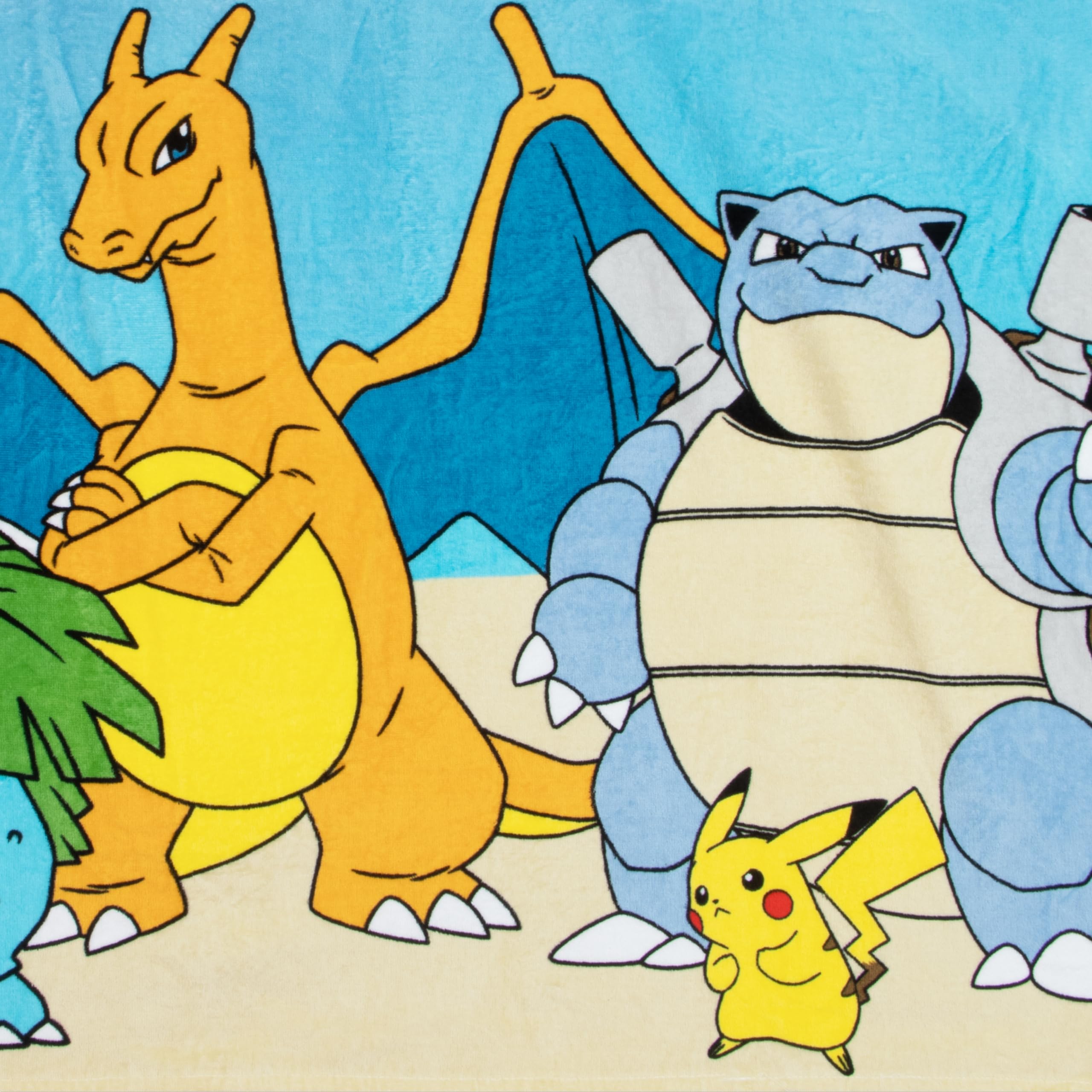 Pokémon Asciugamano da bagno bambini, telo mare con cappuccio Pikachu, accappatoio per bambini per piscina o spiaggia, taglia unica
