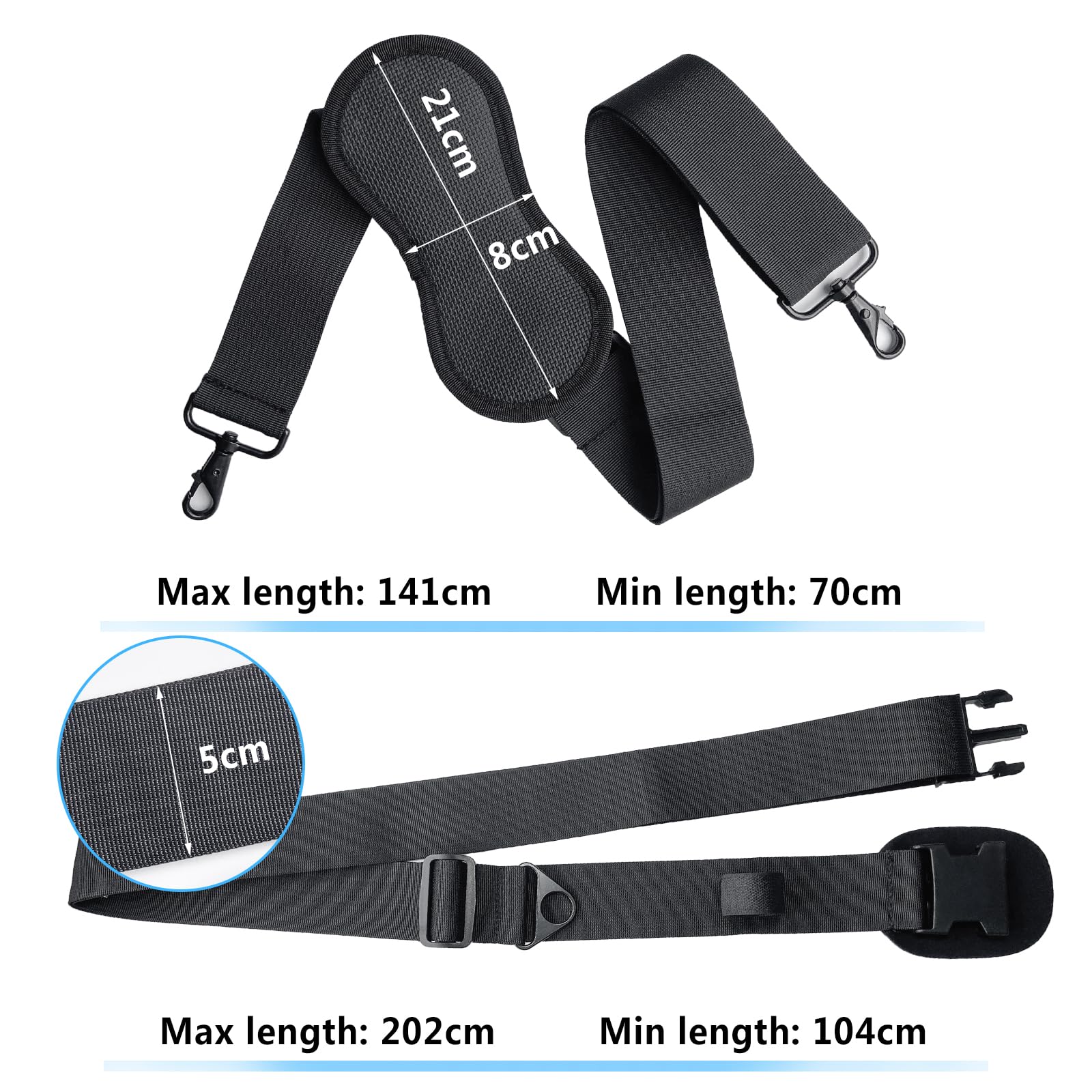 Correa Ajustable Transporte Sup Kayak,Portátil de Pie,Tabla de Surf, Canoa,Reforzado Actualización