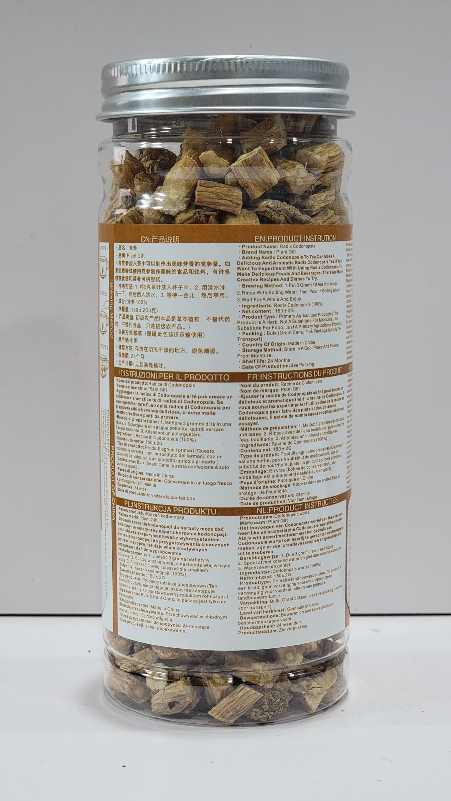 Dried Radix Codonopsis 150g (5.29oz) Codonopsis pilosula Raw Herbs