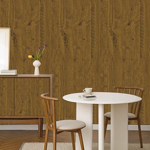 Miniatura 7 de Abyssaly Papel de contacto de grano de madera para caínas, papel tapiz de madera rústica para encimeras, autoadhesivo, extraíble, apto para