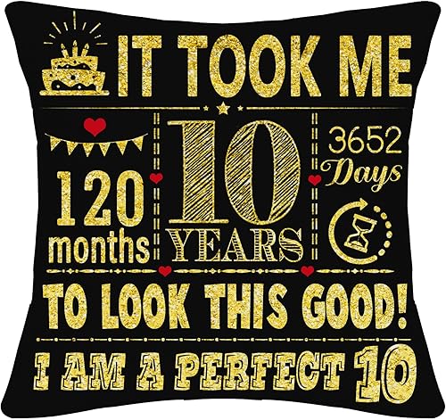 Miniatura 6 de Funda de almohada negra de 18 x 18 pulgadas para 90 años, para mujeres de 90 años, regalo de cumpleaños para mamá, papá, abuela, abuelo, tía, tío,