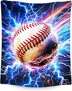 Baseball Blanket Gifts Kids Blanket for Boys - 60" x 80" Soft Cozy Throws for Men, Adults & Sport Lovers