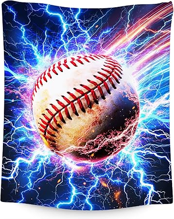 Baseball Blanket Gifts Kids Blanket for Boys - 60" x 80" Soft Cozy Throws for Men, Adults & Sport Lovers