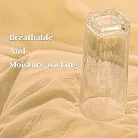 Vista 7 de NEXHOME PRO - Juego de funda de edredón, California king, 104"x98", apariencia de lino, algodón lavado 100 % orgánico, con cremallera, transpirable