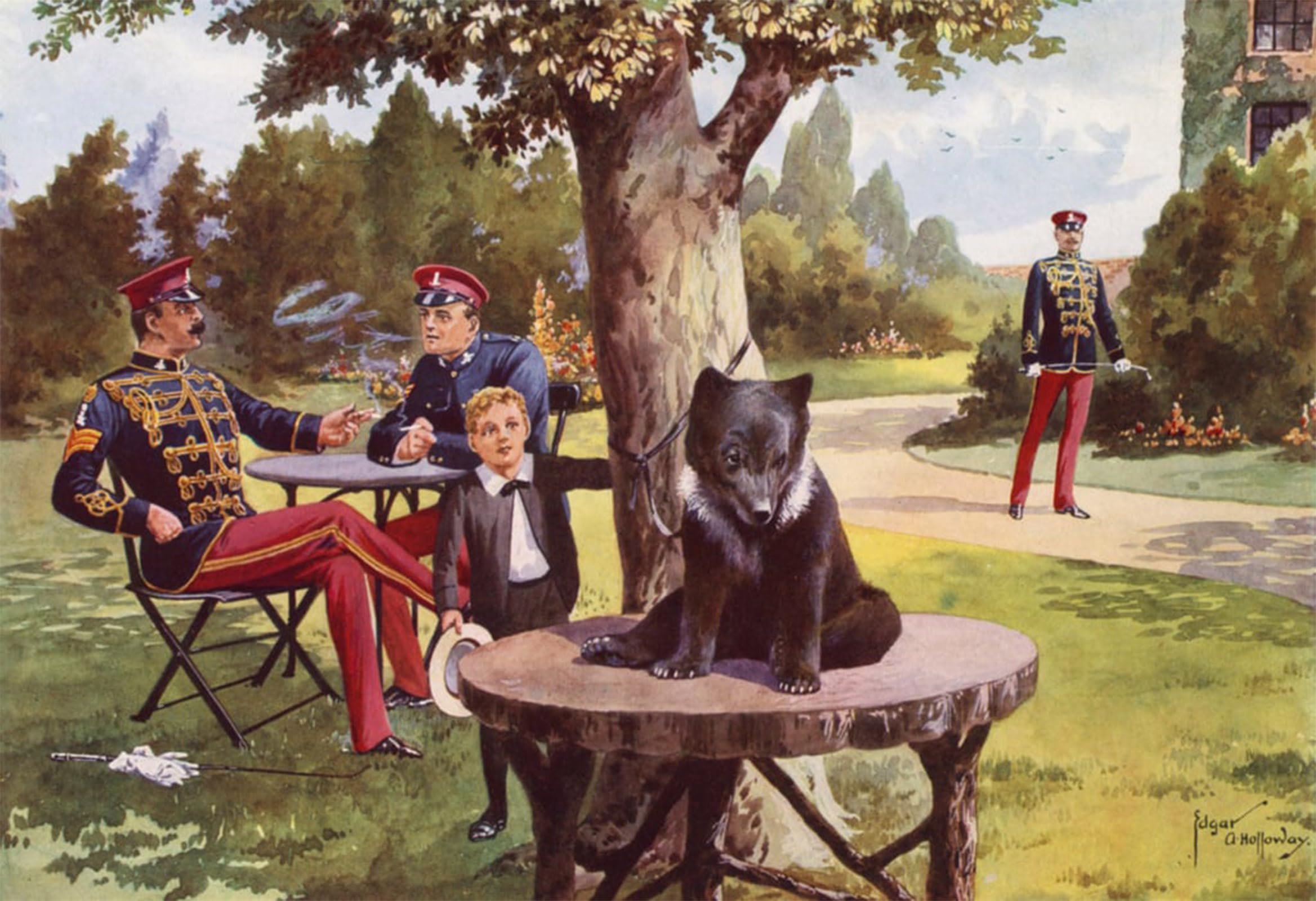 Póster de Teddy la Mascota de los Húsares para inspirar elegancia e historia en tu hogar 5