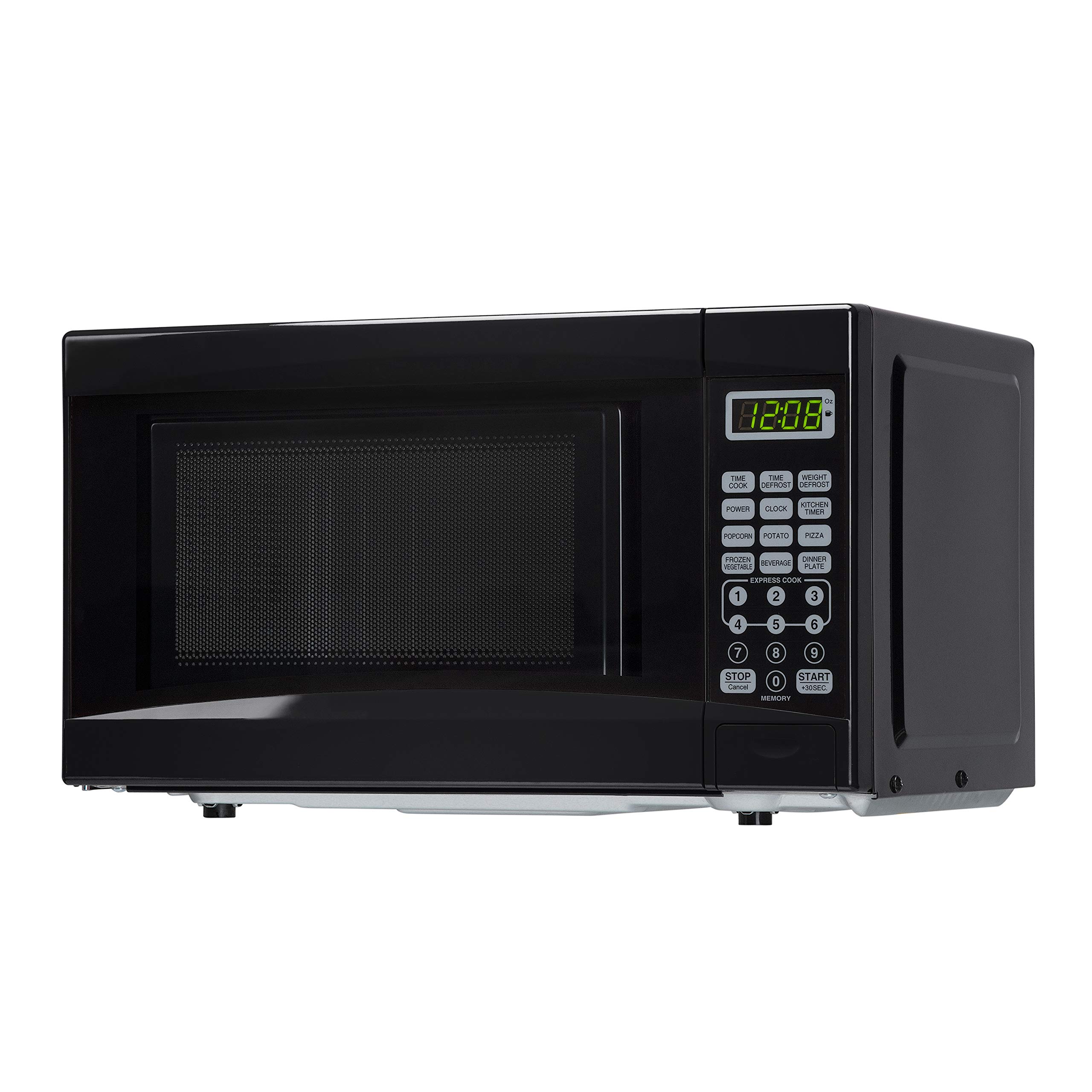 Mainstays 0.7 cu. ft. 700 Watt LED Sleek Microwave Oven - Black