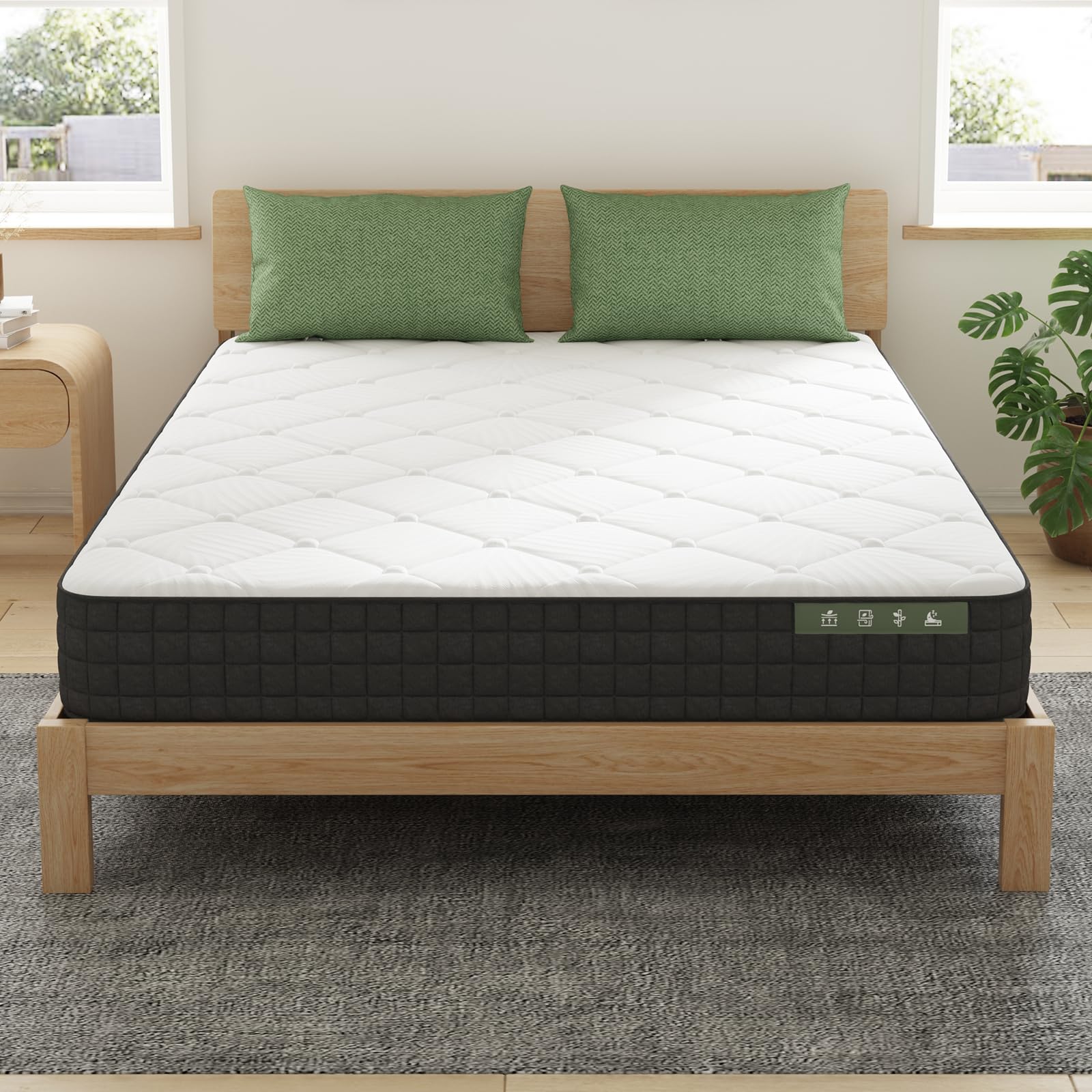 Novilla Colchon 90x190 Viscoelástico Reversible (Cara Invierno-Verano),Firmeza Media Memory Colchones Adaptable,Colchón de Espuma de 7 Zonas,Muy Transpirable,Firme y Confortable, Altura 20 cm