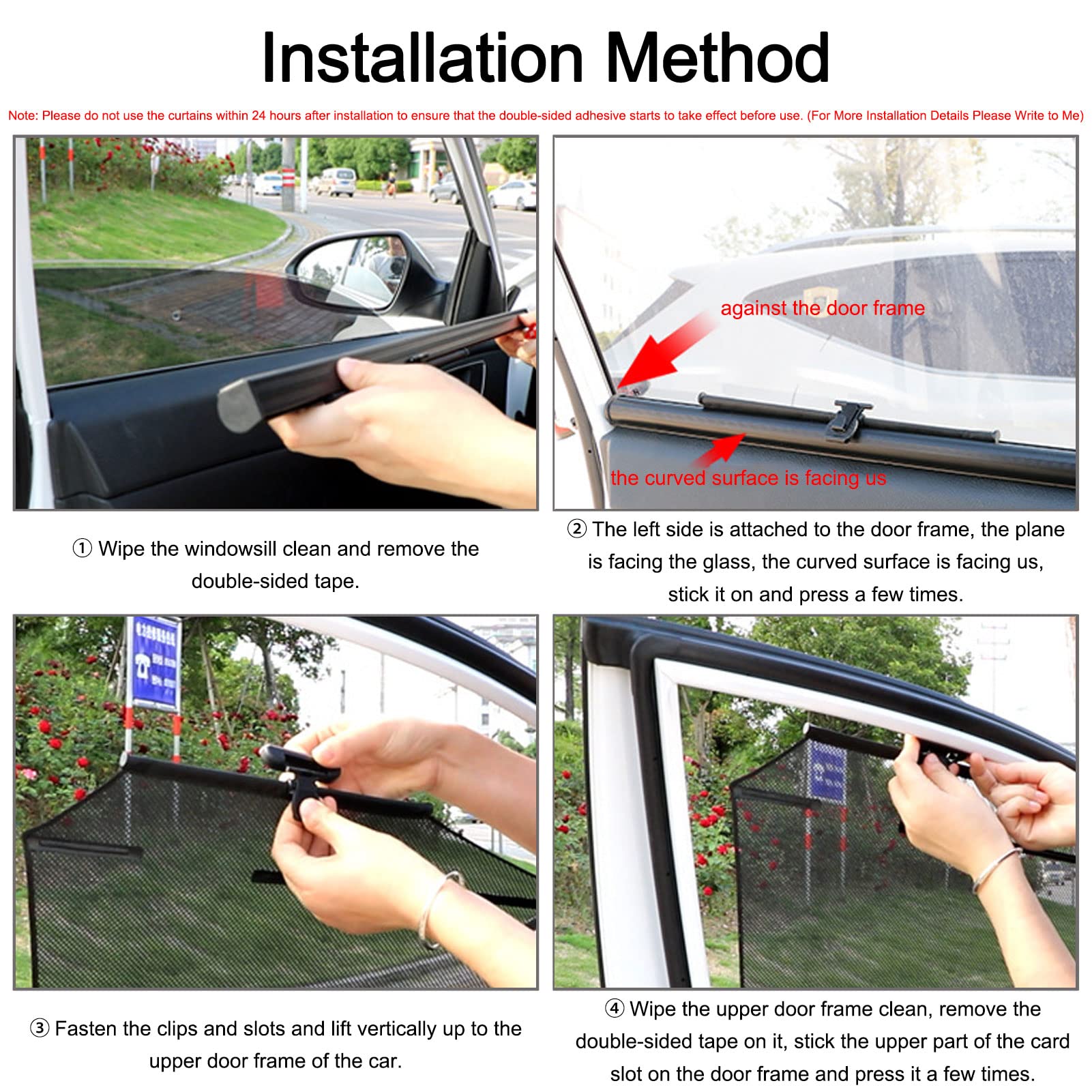 Pantalla De Ventana De Coche RetráCtil, Parasol Enrollable para Coche, Parasoles De La Ventana Lateral del Coche, para Tesla Modelo 3/S/X/Y,Rear Side Window,Model Y