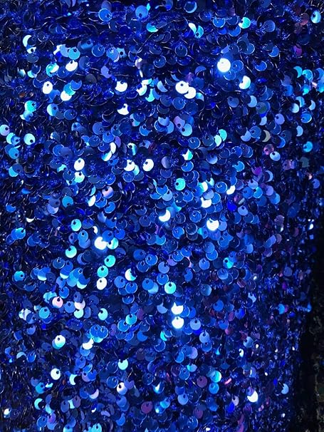blue sequin