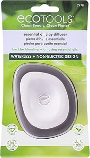EcoTools Essential Oil Clay Diffuser, for Blending & Diffusing Essential Oils, Personalized Aromatherapy, Waterless, Non-Electronic, Customizable Oil Blends, Portable Stone Diffuser, 1 Count