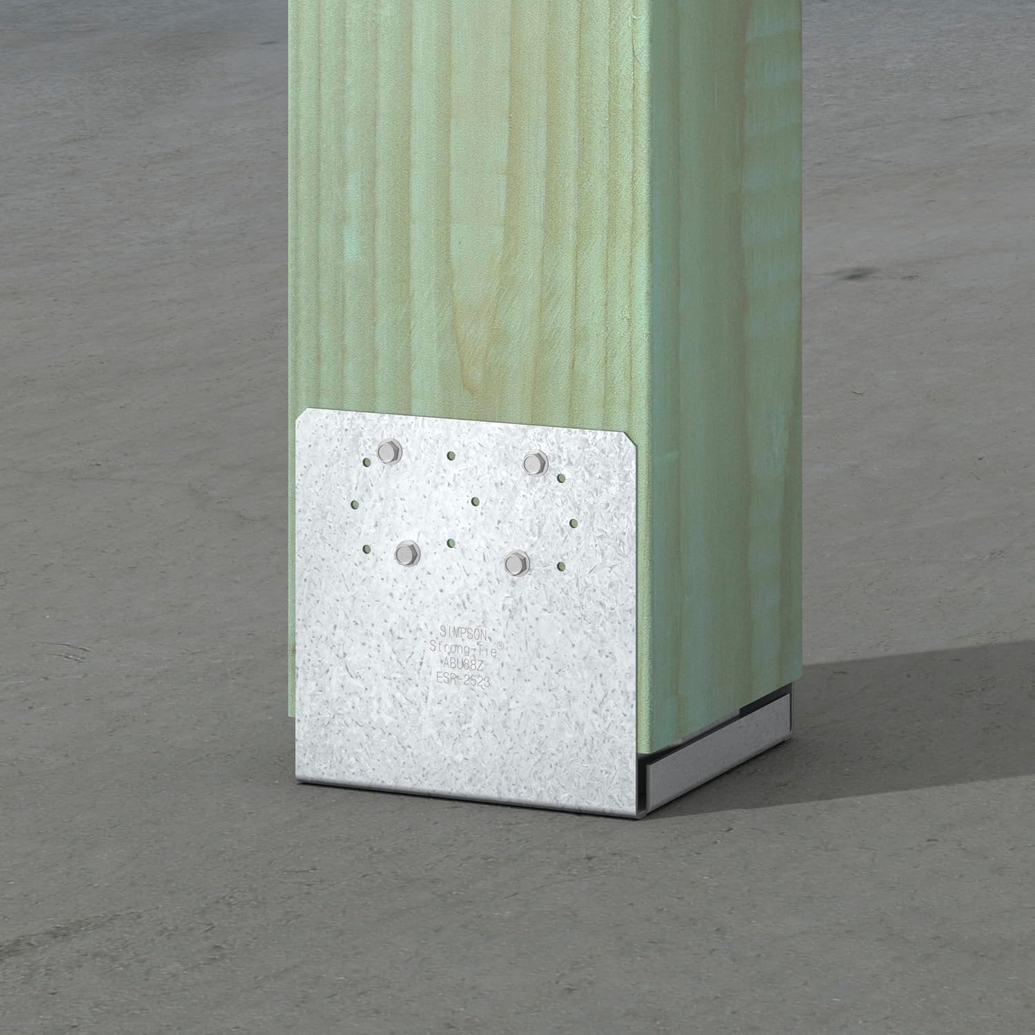 Simpson Strong-Tie ABU88Z ABU ZMAX Galvanized Adjustable Standoff Post Base for 8x8 (Pack of 4)