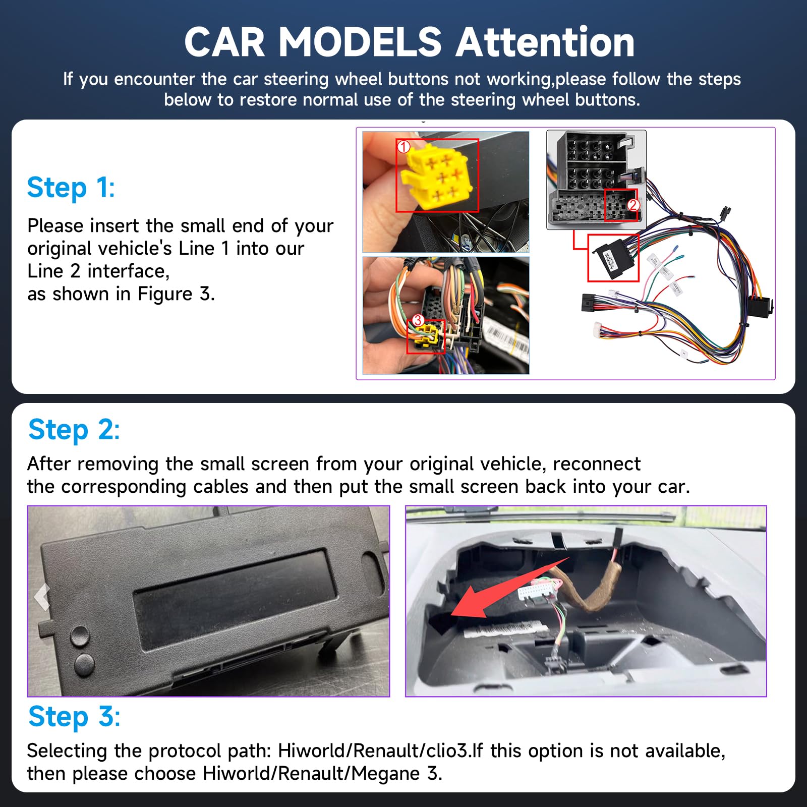 Hodozzy 6G+128G 8 Núcleos Radio para para Renault Clio 3th 2005-2014 Android 2 DIN GPS, Bluetooth HiFi Pantalla Táctil 9 Pulgadas con Carplay Inalámbrico Android Auto, WiFi USB, FM RDS Cámara Atrás