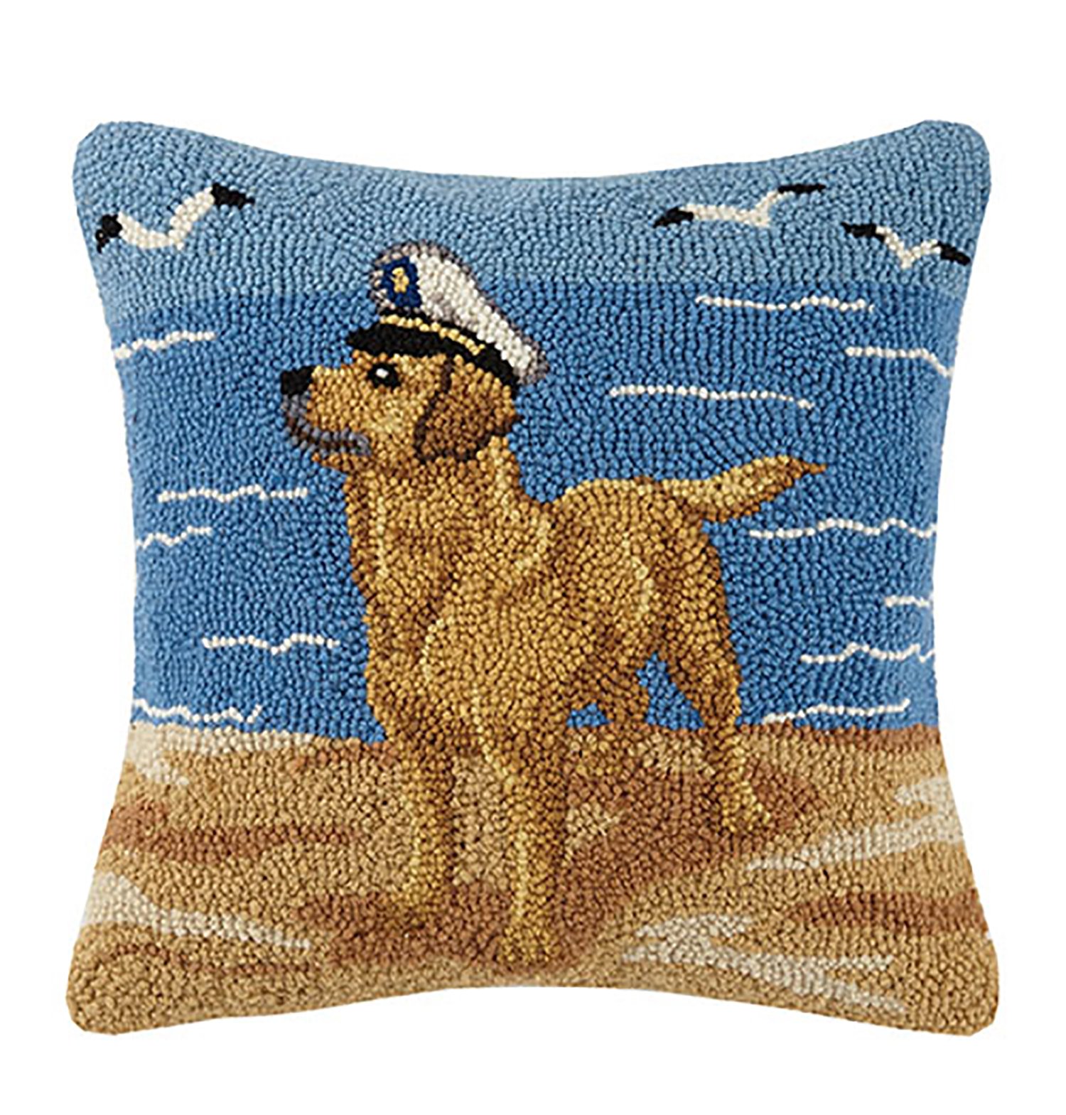 Peking Handicraft Sailor Hat Lab Hook Pillow, Multicolored